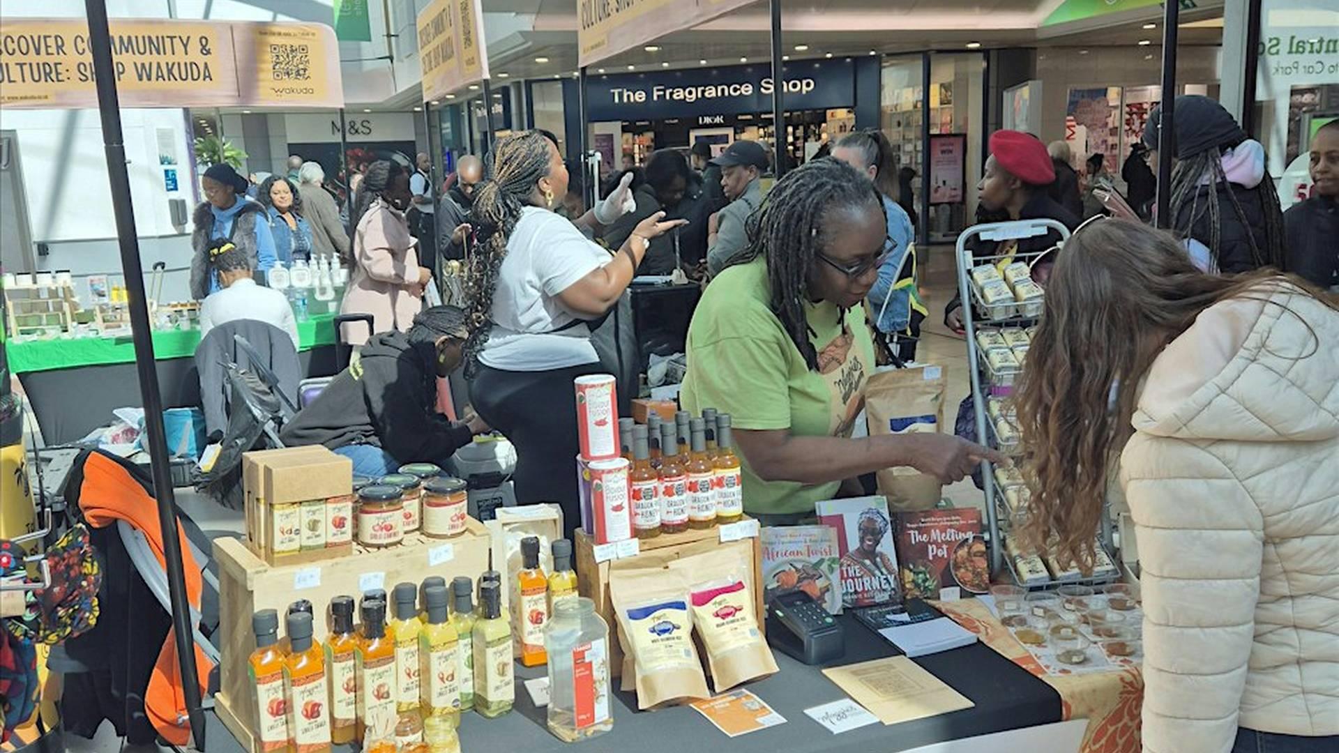 Wakuda's  African and Caribbean pop-up market - Lewisham Shopping Centre photo