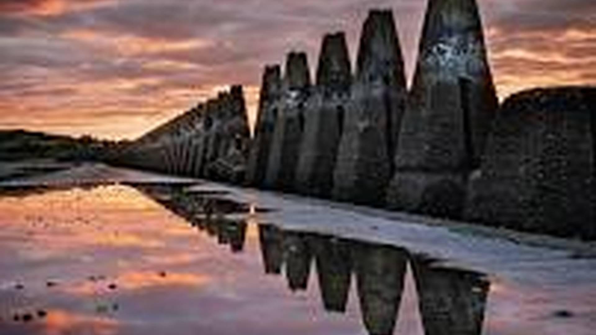 Bonfire at Cramond Beach  photo