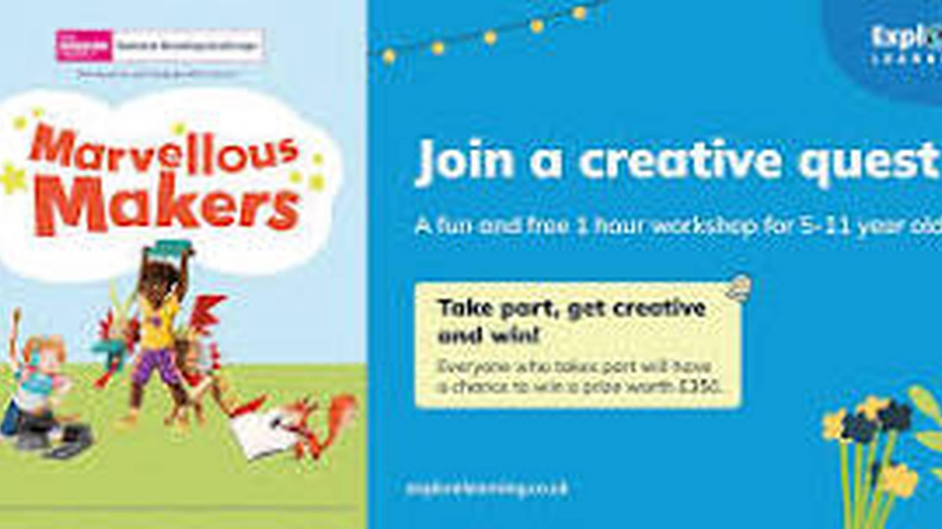 Marvellous Makers Summer Reading Challenge Workshop Ages 5-11 photo