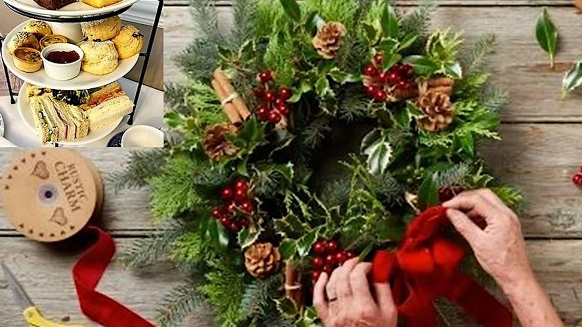 Xmas Wreath Making with Afternoon Tea at Renishaw Hall photo