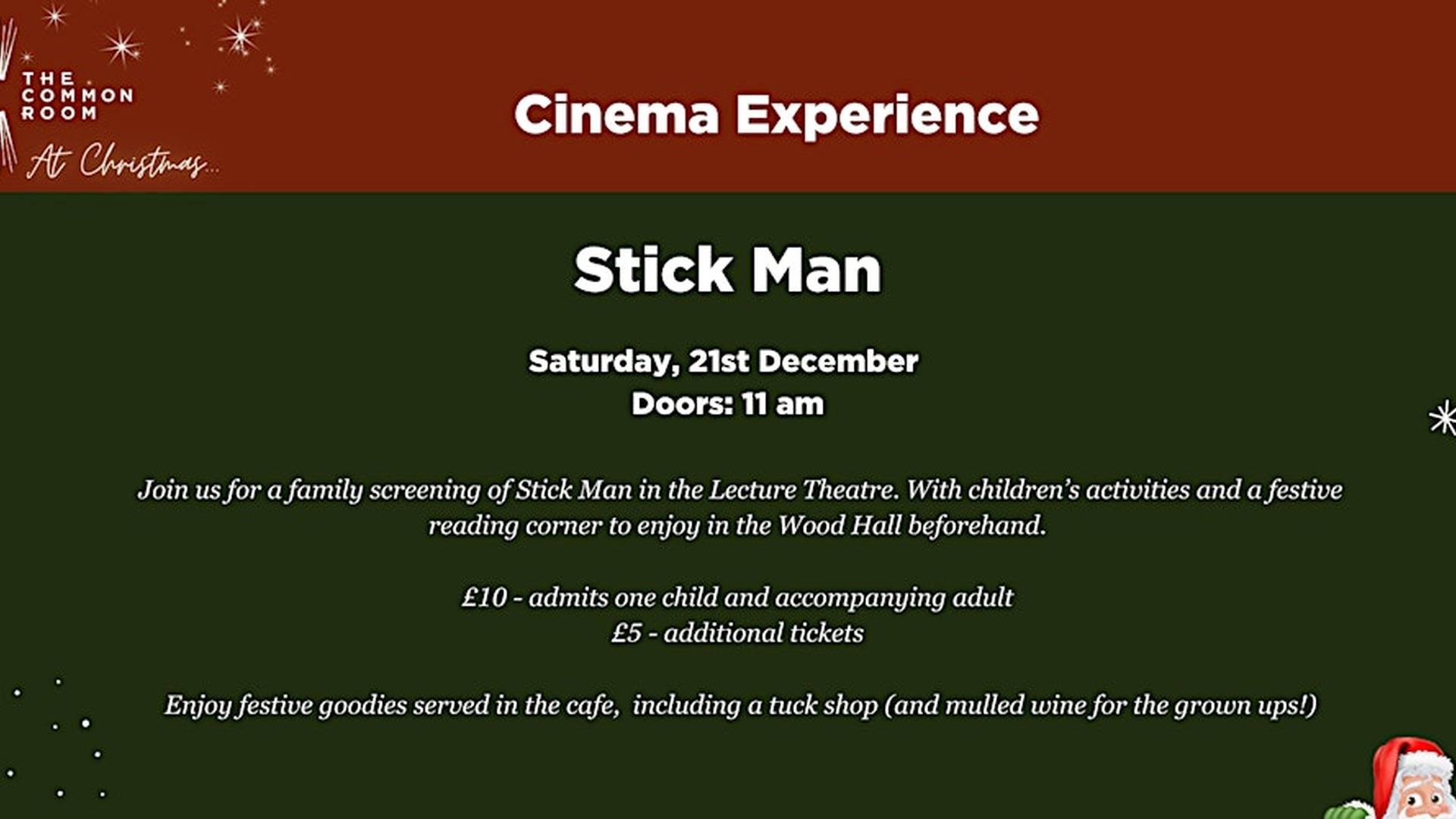 Christmas at The Common Room: Family Screening of Stick Man photo