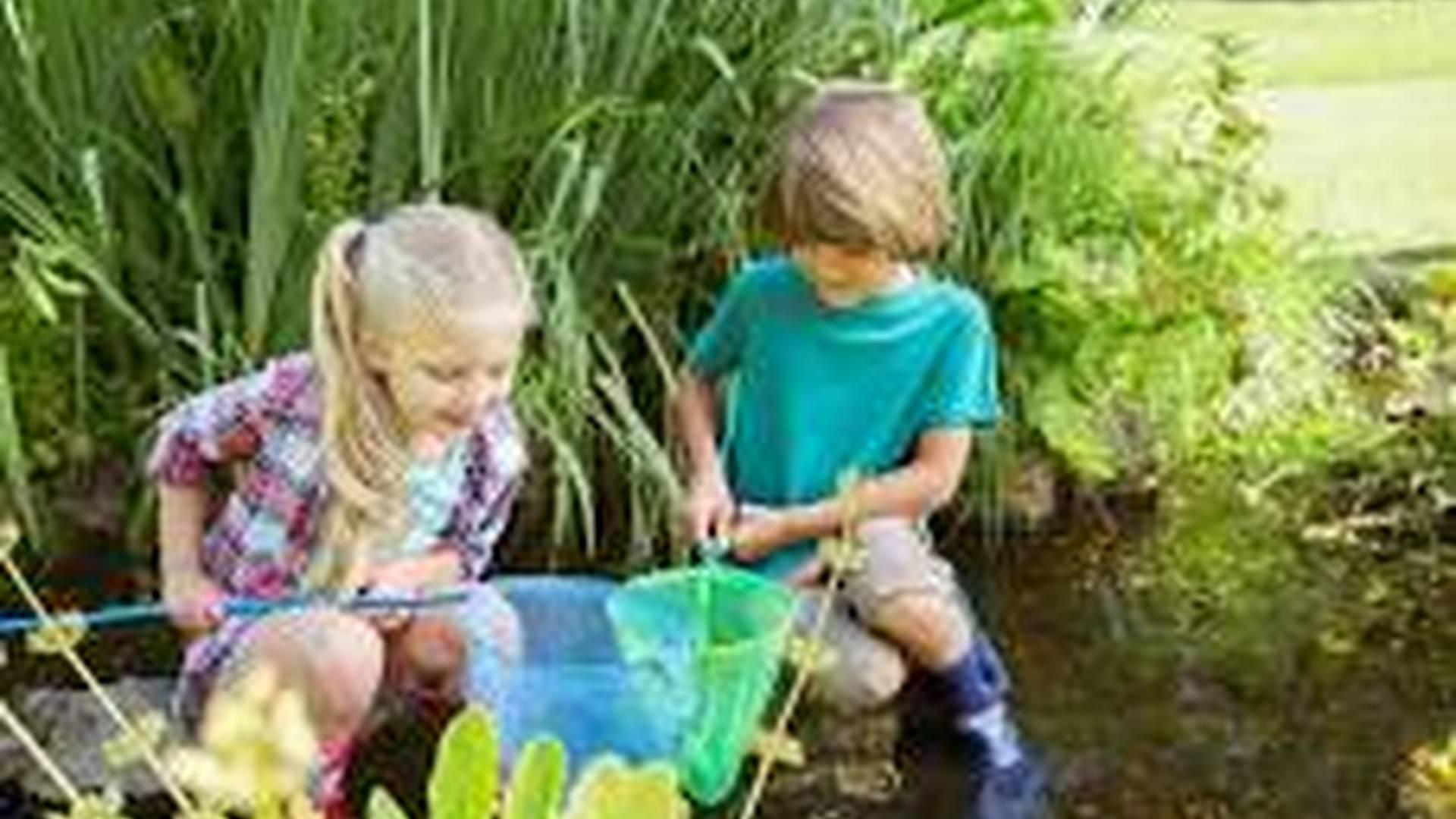 Family pond exploring photo