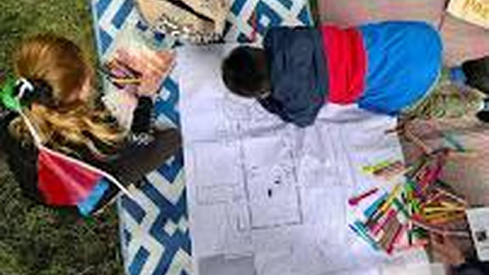 Drop-in Community Banner Making Sessions: Family Session photo
