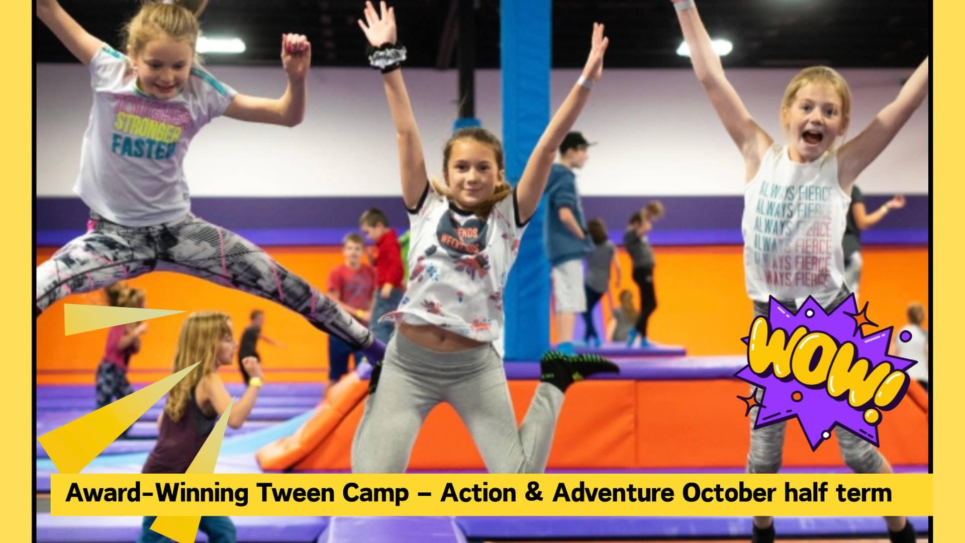 October half term.  Ages 10-13 only.  Adventure day trip London.  Award winning tween only camp photo
