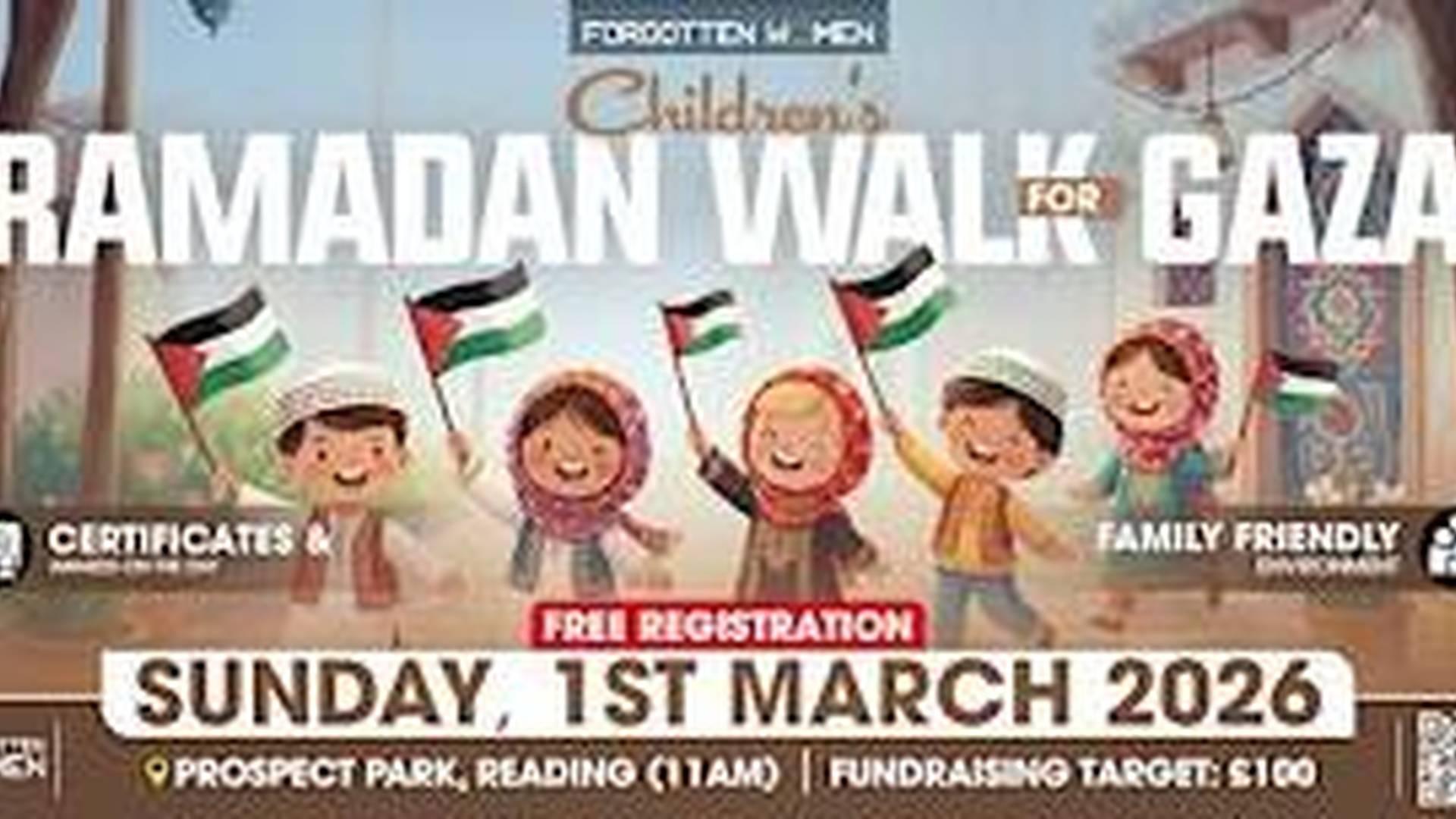 Children’s Ramadan Walk for Gaza in Reading photo