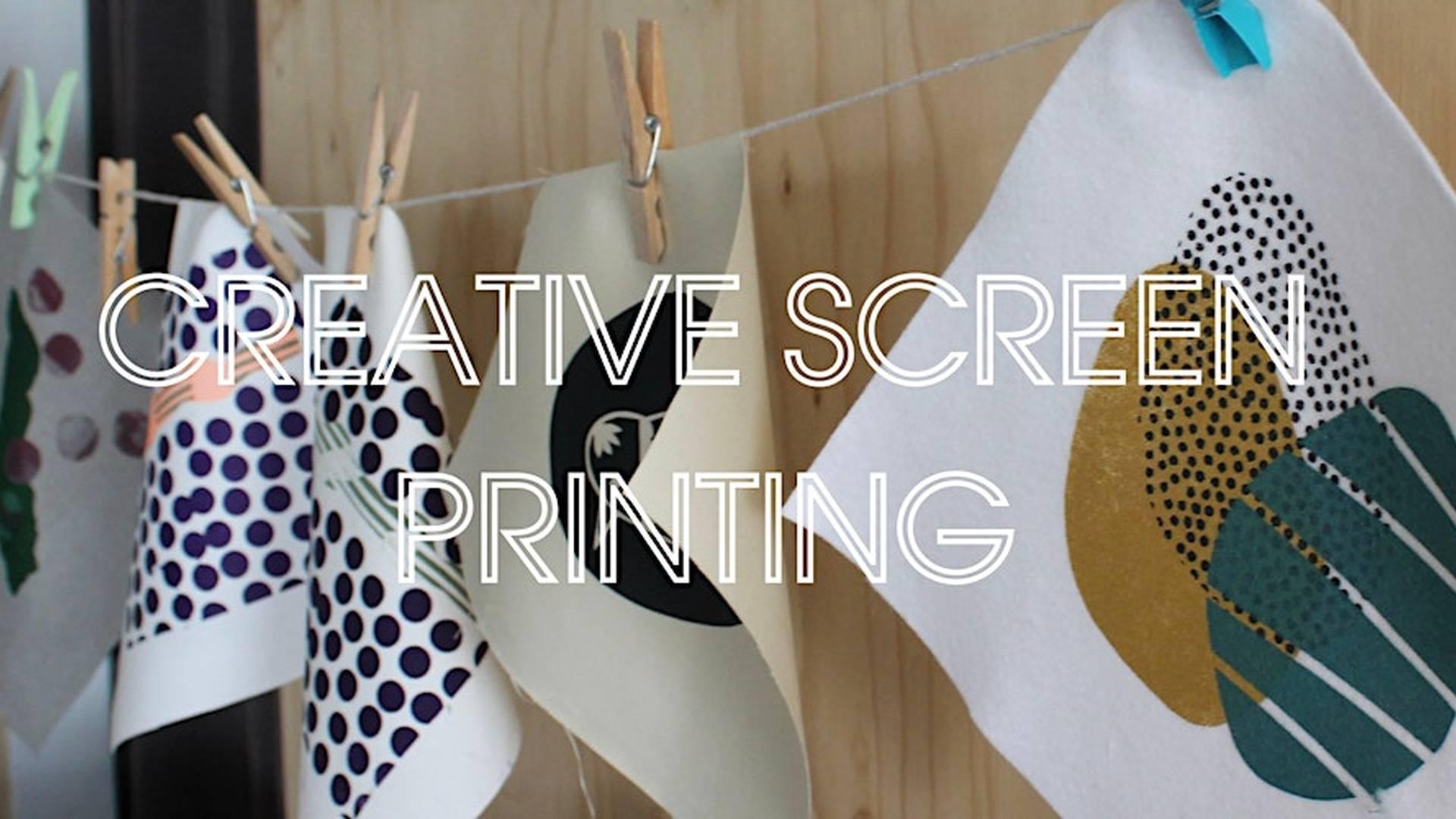 Creative Screen Printing - One Day Introduction to Printmaking Course photo