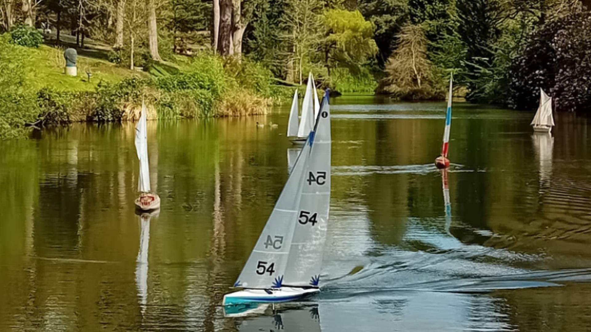 Model Boats on the Lake photo