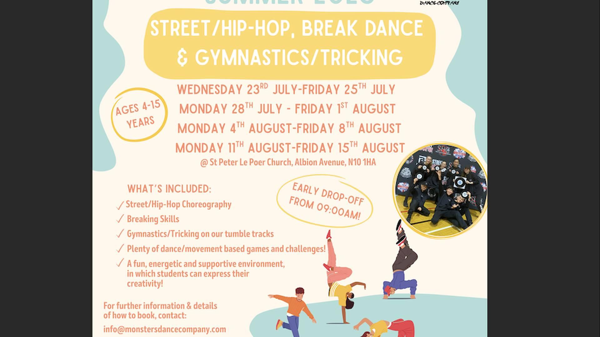 Street/Hip-Hop, Break Dance & Gymnastics - WEEK FOUR photo