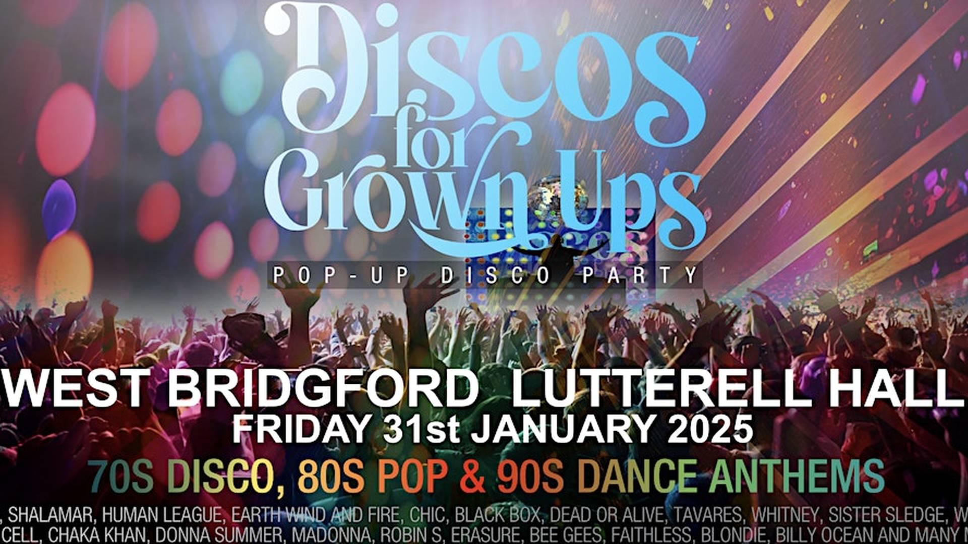 Discos for Grown ups 70s,80s,90s disco party  West Bridgford Nottingham photo