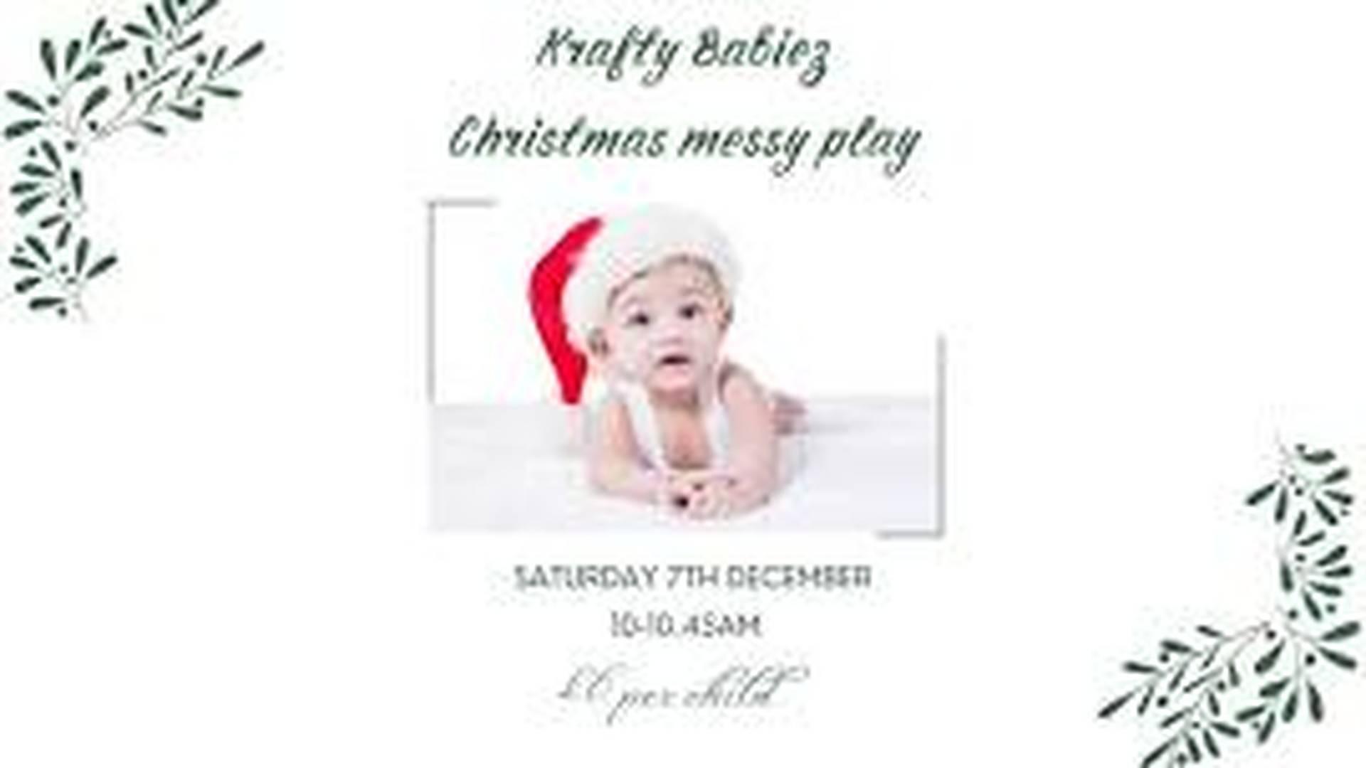 Krafty Kidz Christmas Messy Play session photo
