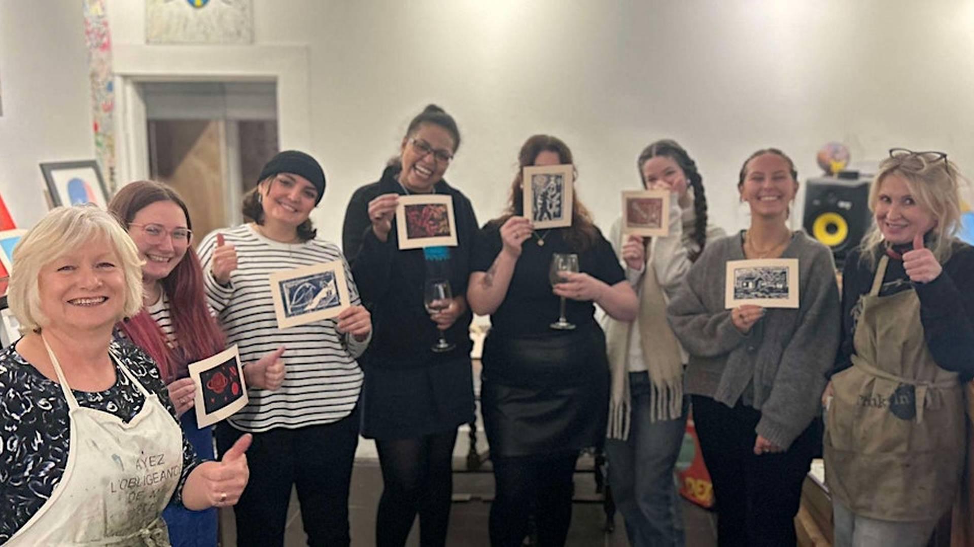 Linocut Printing Workshop - Christmas Edition photo