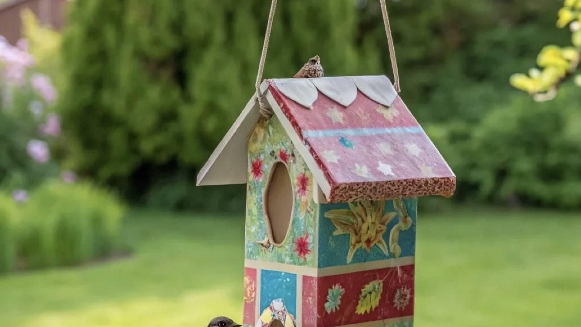Make a Beautiful Songbird and Feeder (5-11) photo
