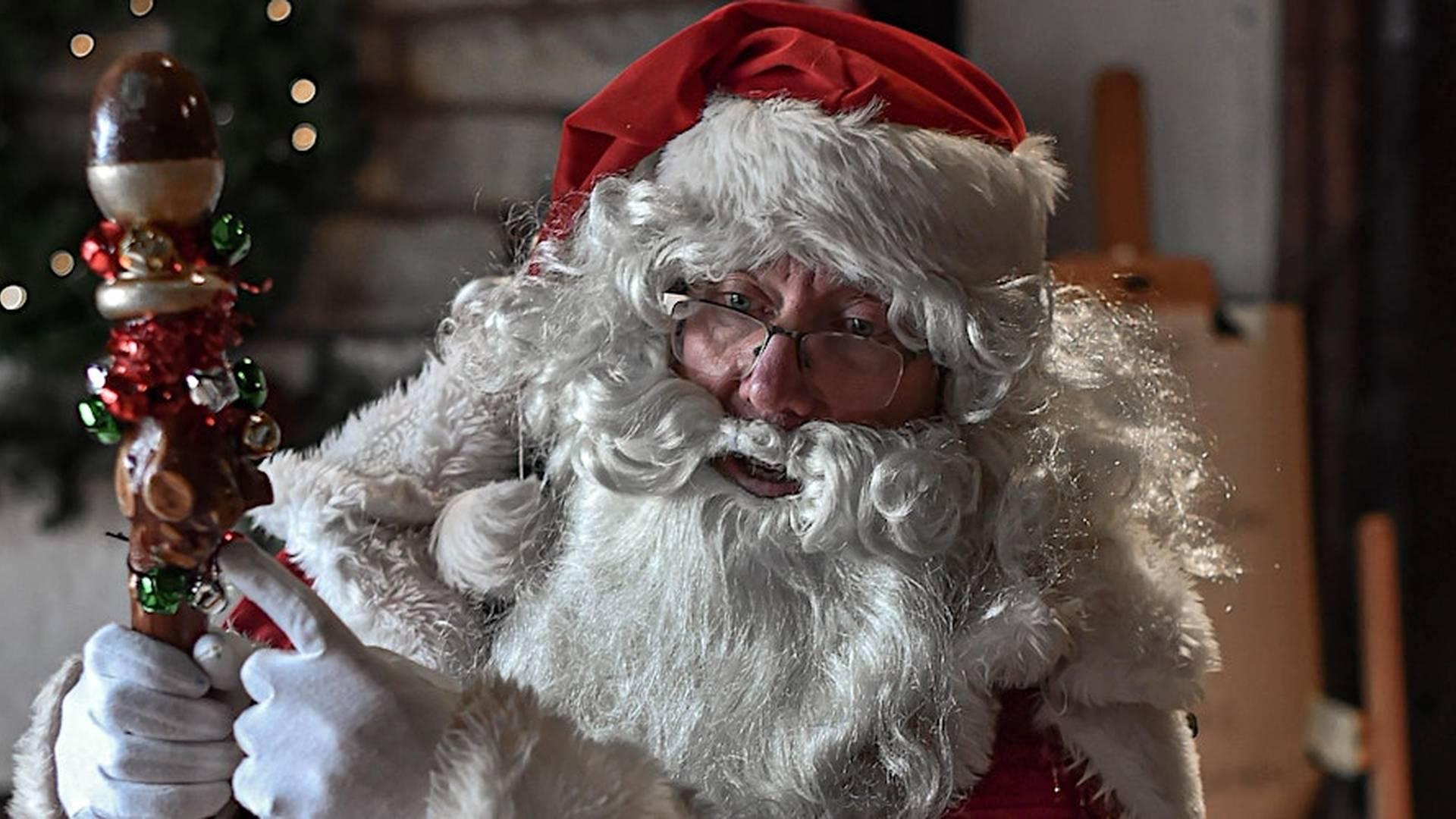 Santa at the Schoolroom - Christmas Eve photo