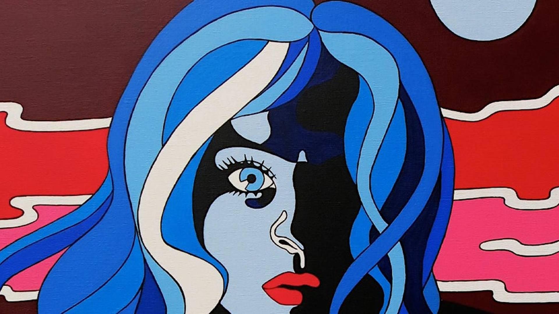 Paint Mystery In Blue, Liverpool photo