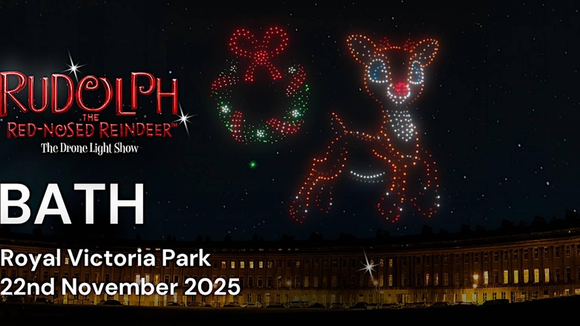 Rudolph the Red Nose Reindeer: The drone light show- Bath photo