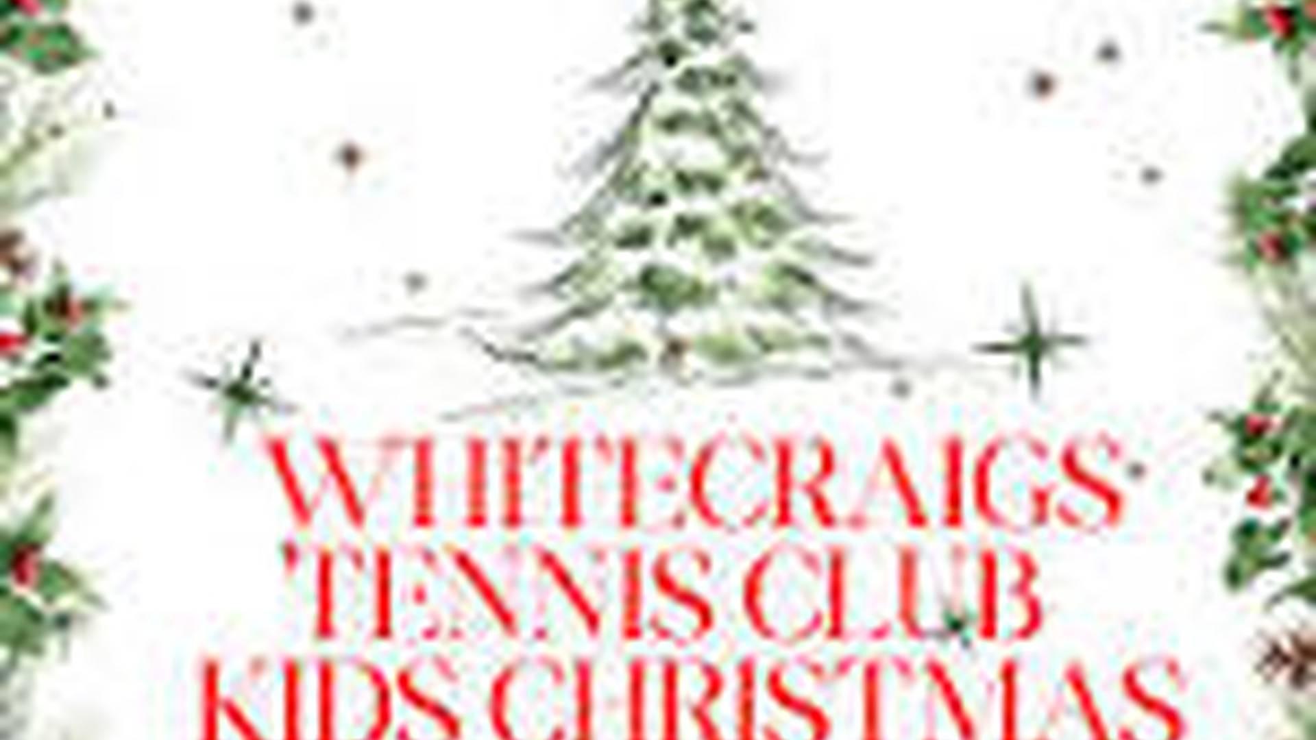 Whitecraigs Tennis Club Kids Christmas party photo