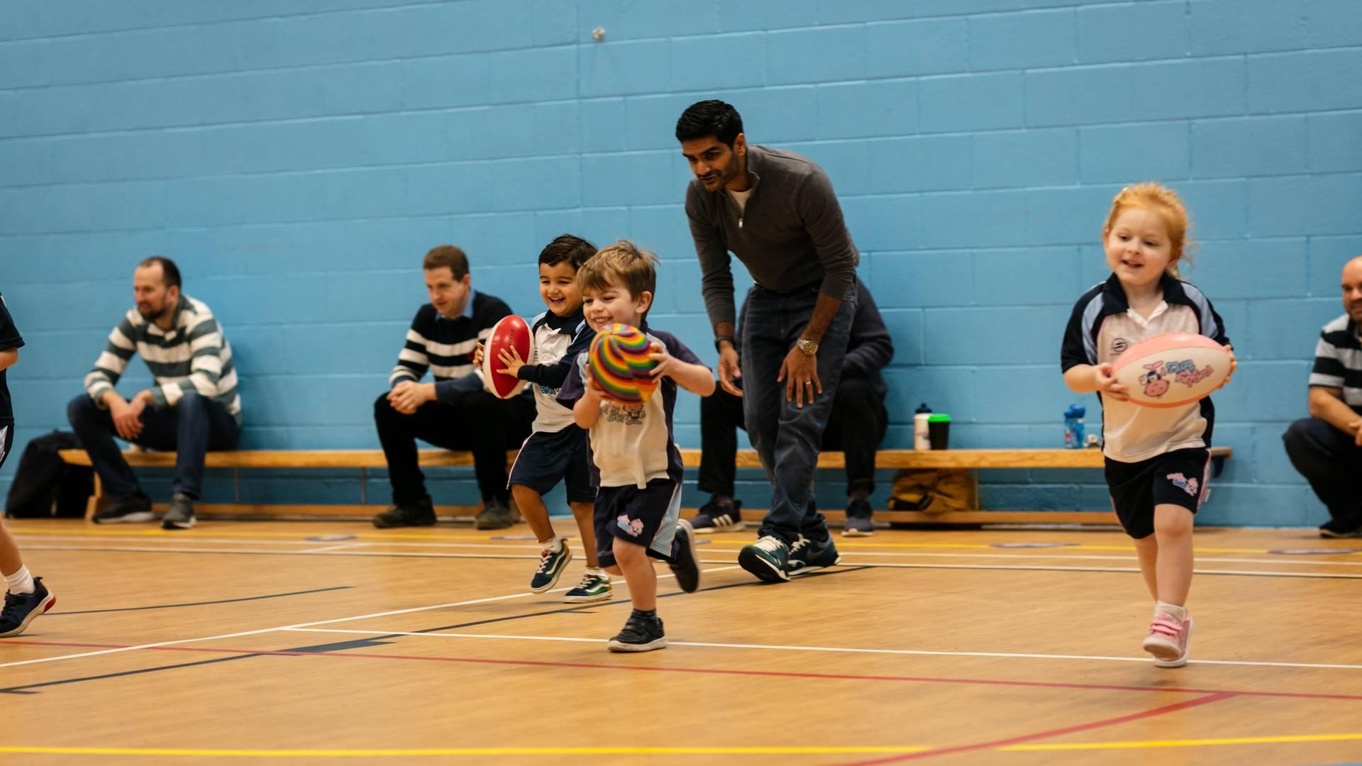 Rugbytots at Moorfield School, Ilkley photo