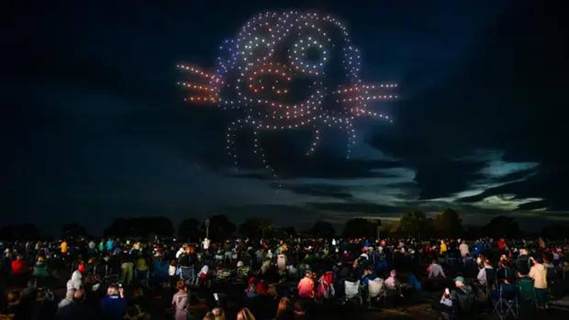 Space Safari Drone Light Show photo