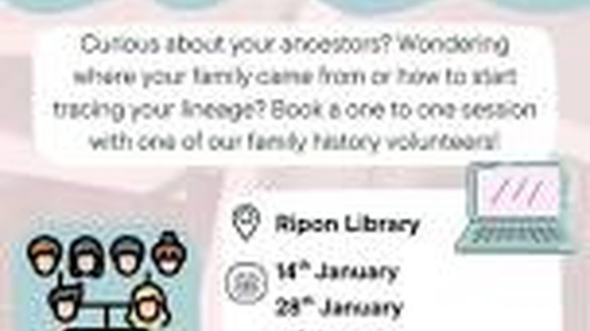 Family History Session at Ripon Library photo