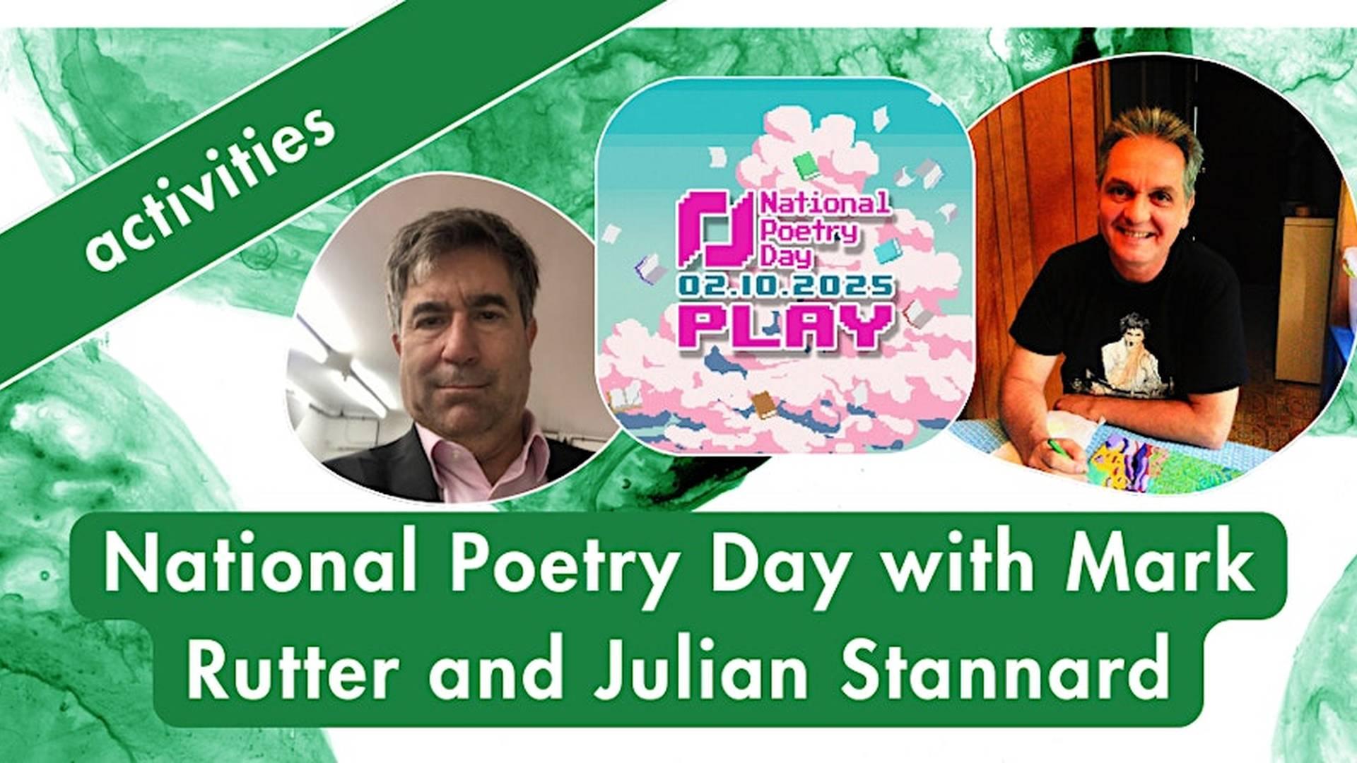National Poetry Day: activities with Mark Rutter and Julian Stannard photo