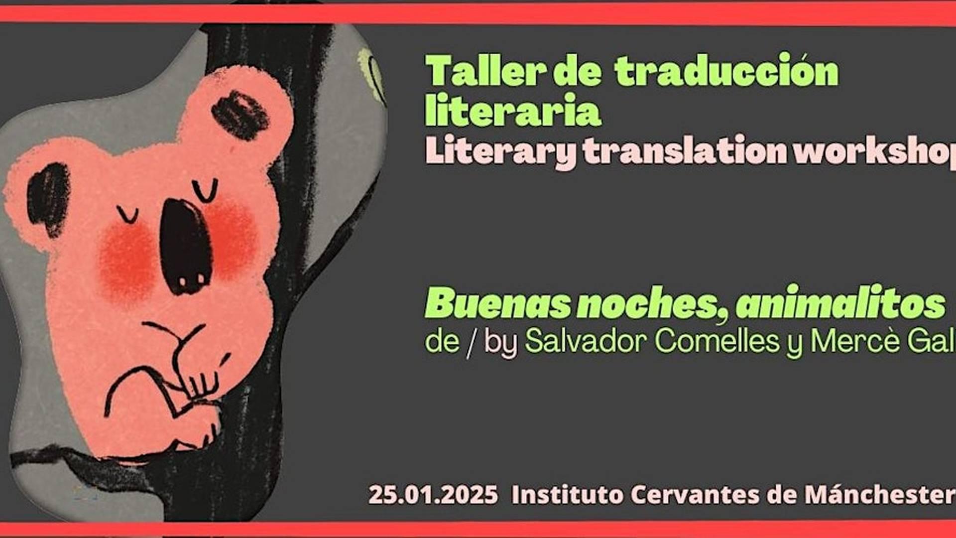 Literary Translation Workshop: 'Buenas noches, animalitos' photo