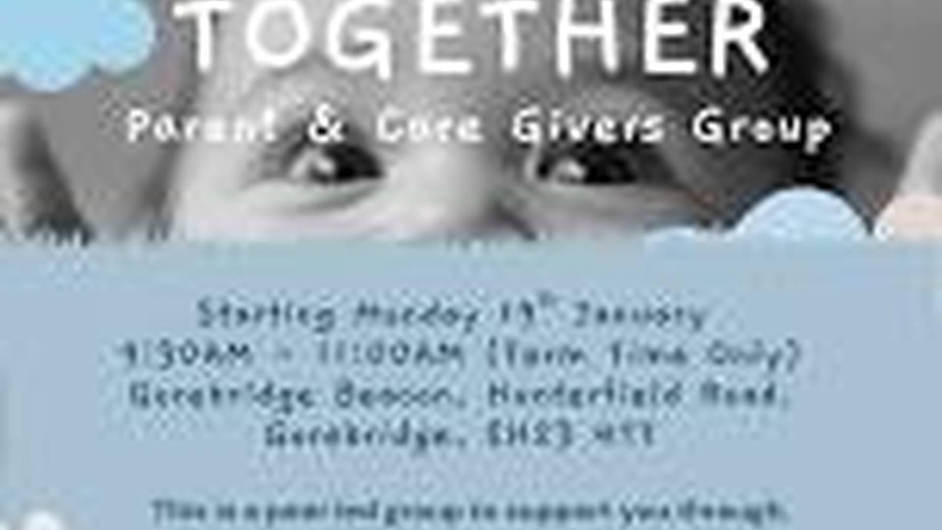 Growing Together: Parent and Care Giver Group photo