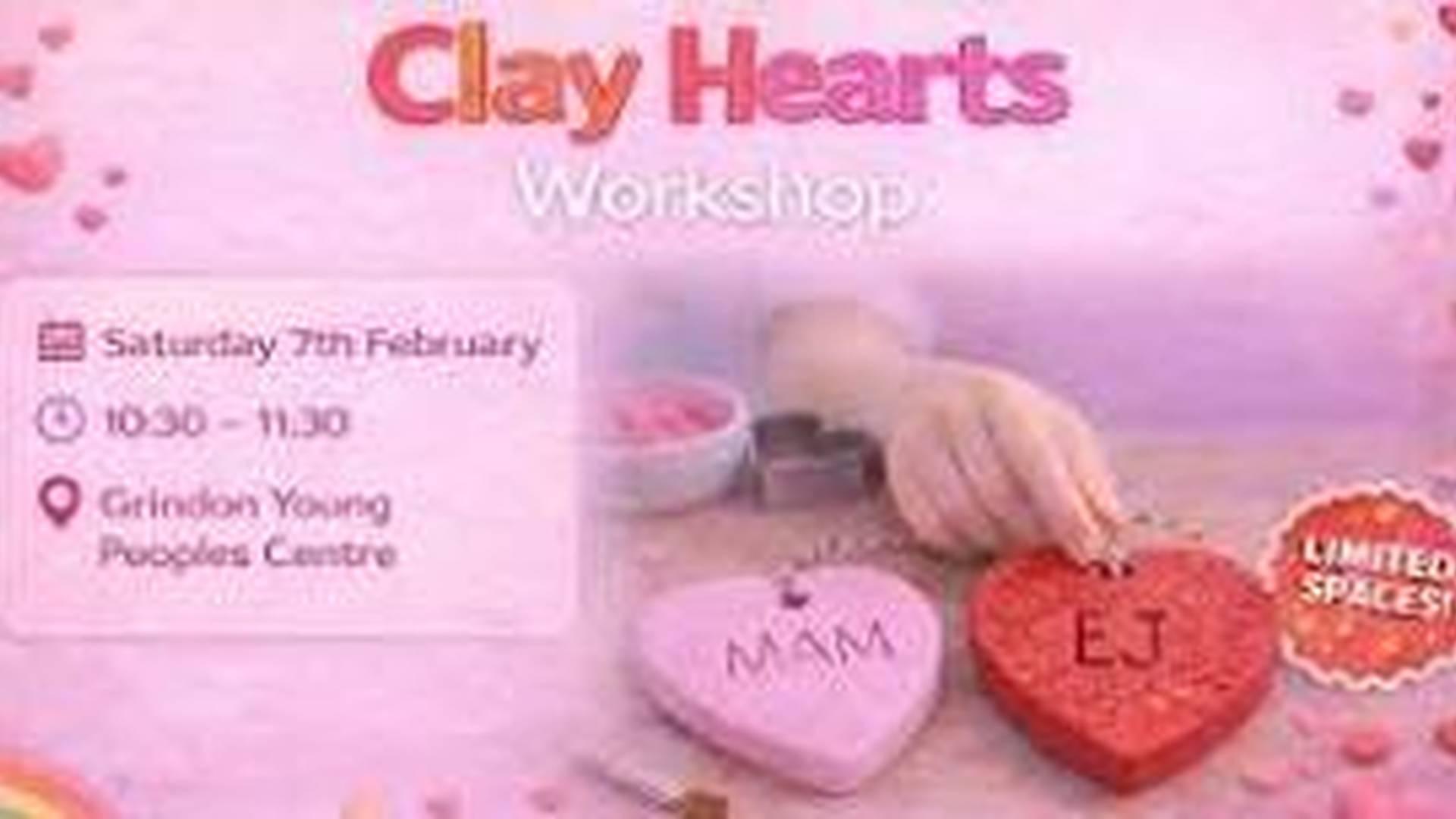Copy of KIDS CRAFT WORKSHOP - CLAY HEARTS photo