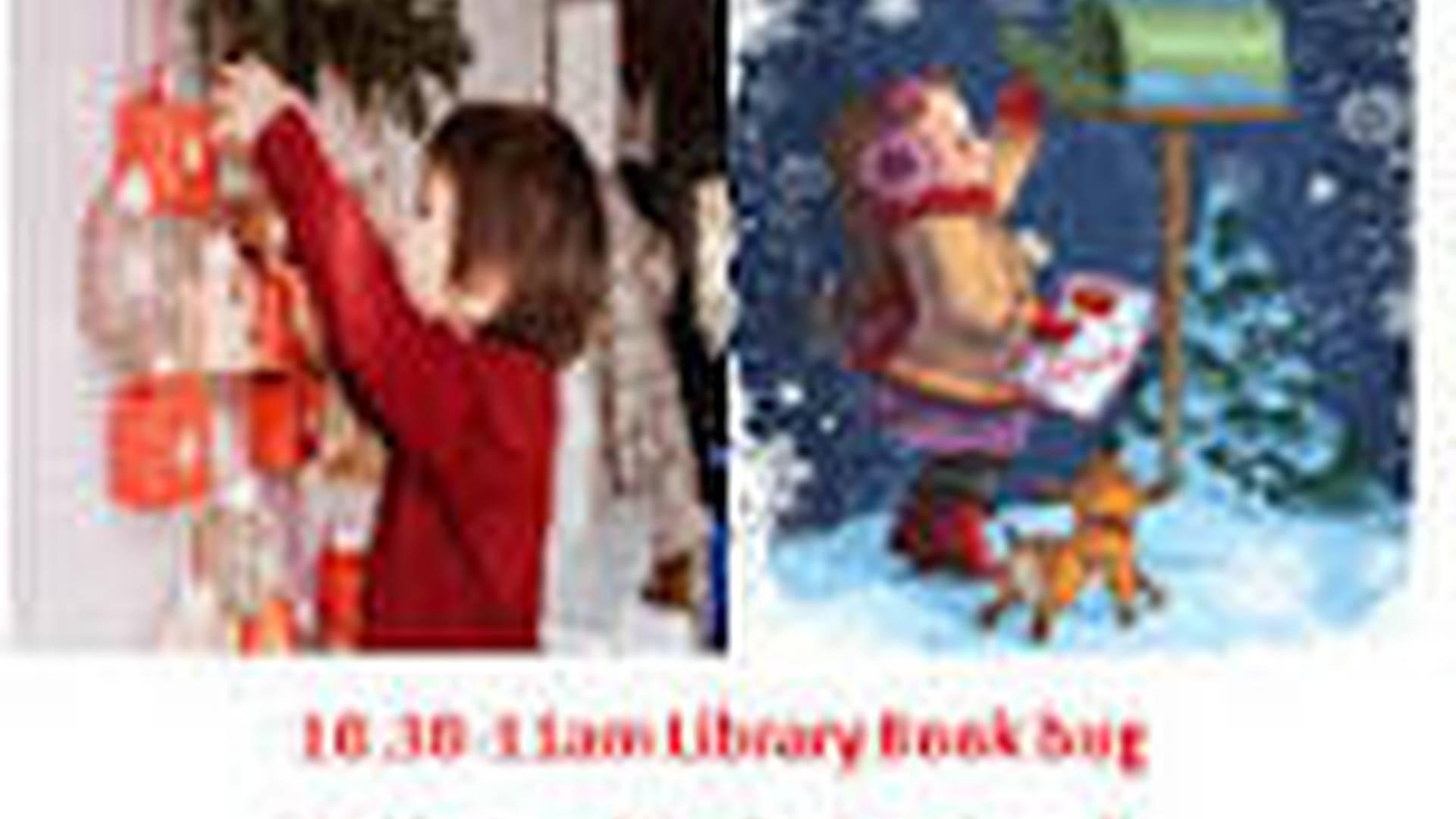 Library Xmas jumper day & Children’s Book bug photo