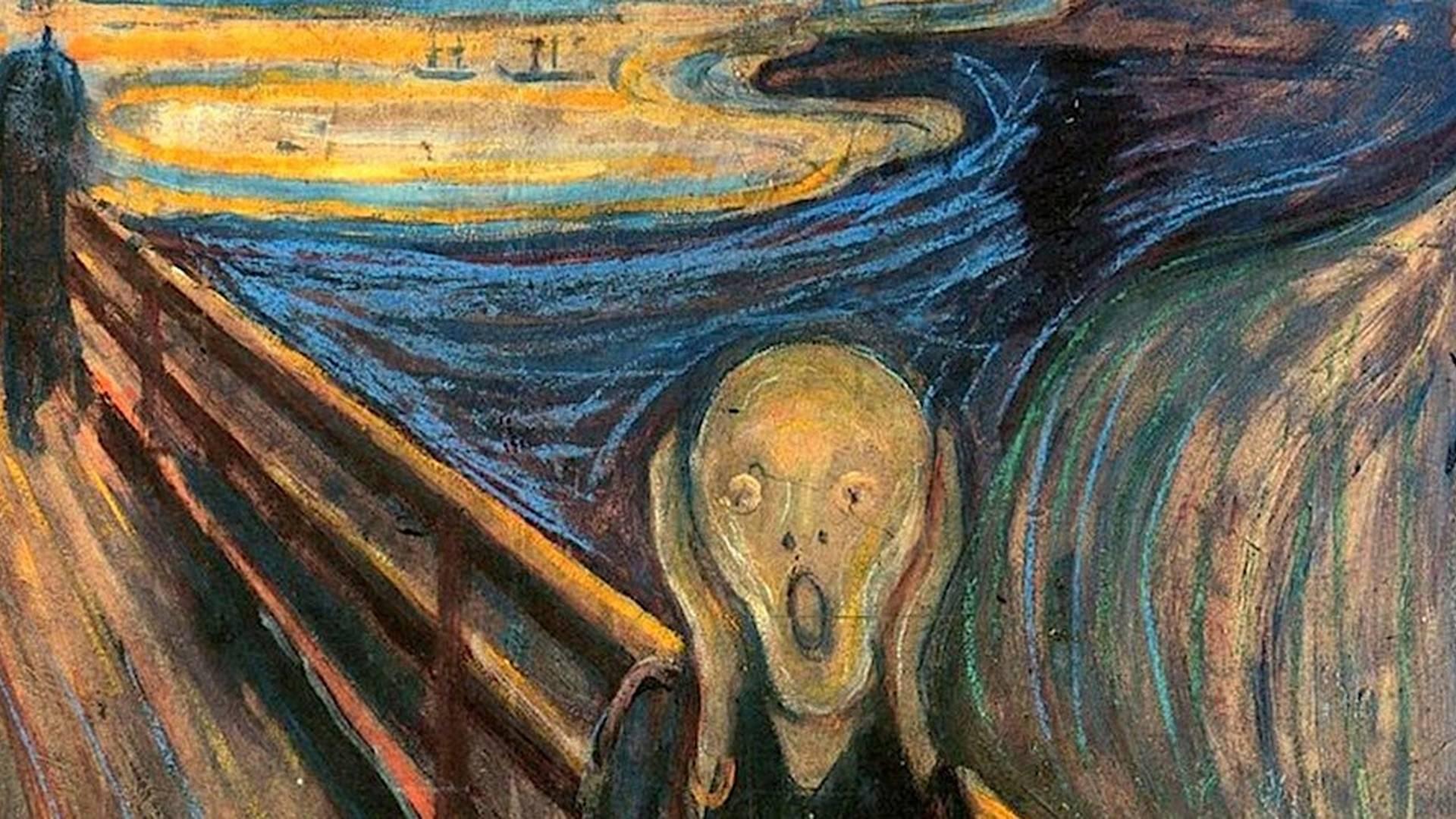 Paint Edvard Munch's The Scream, Liverpool photo