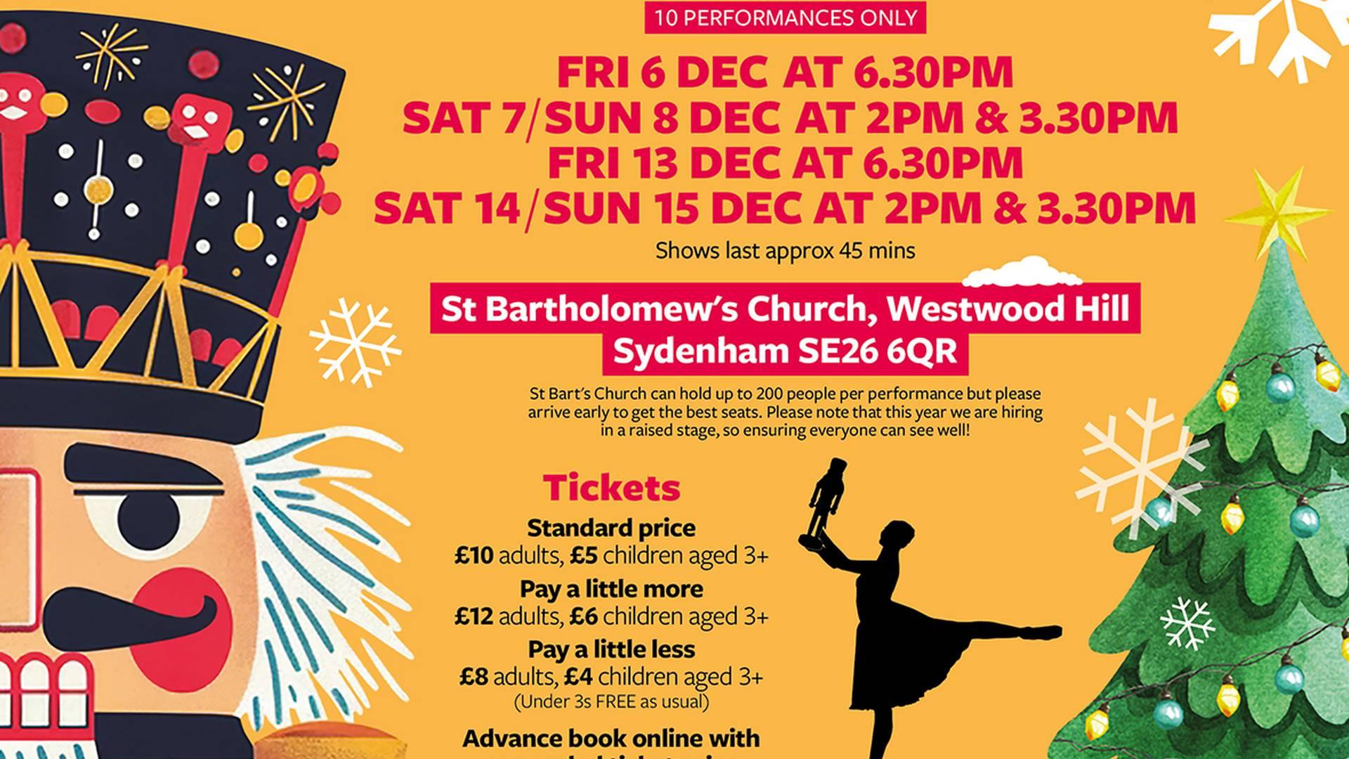 THE NUTCRACKER - musical theatre show for all ages at St Bart's Church Sydenham photo