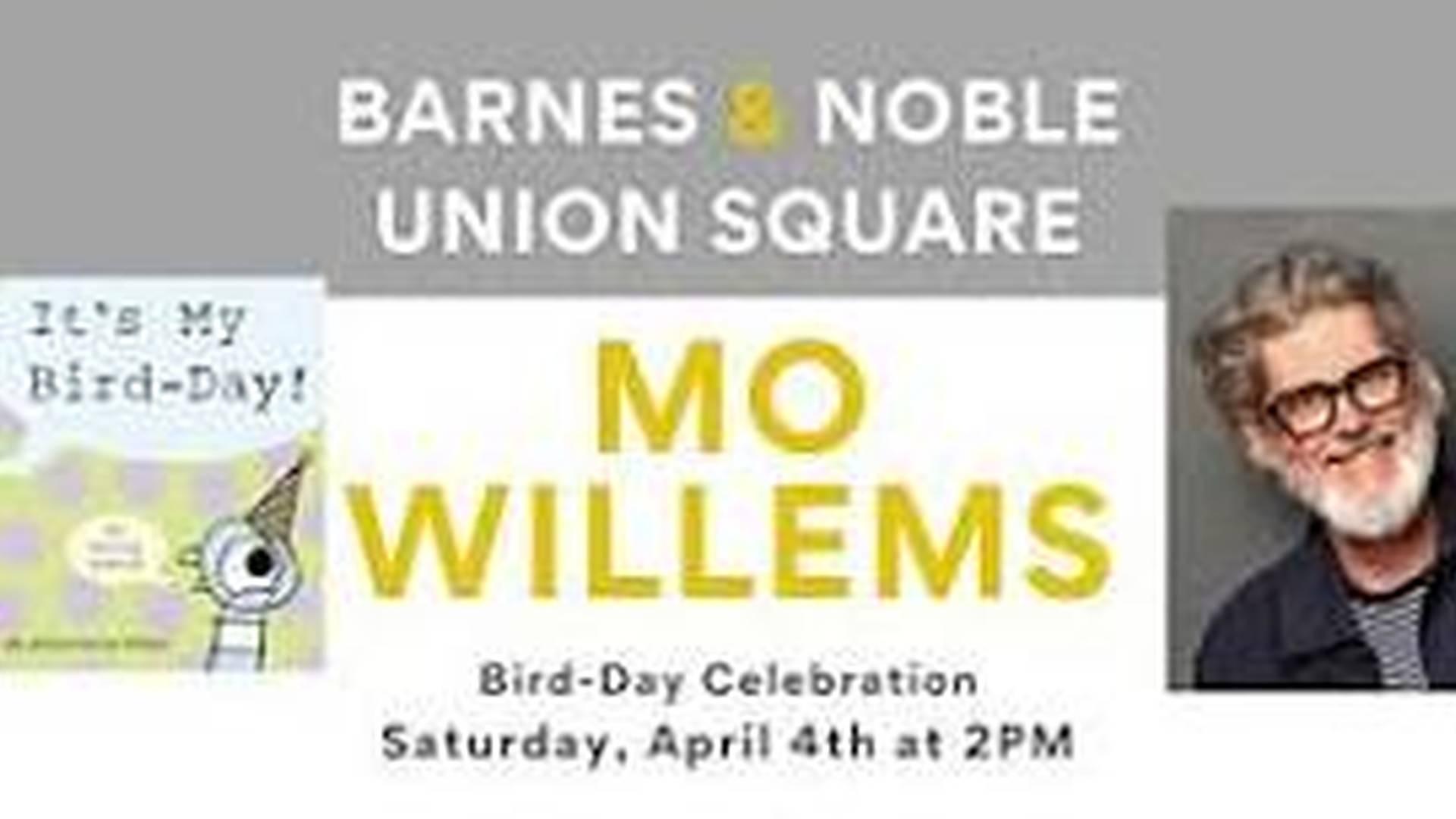 Mo Willems celebrates IT'S BY BIRD DAY photo