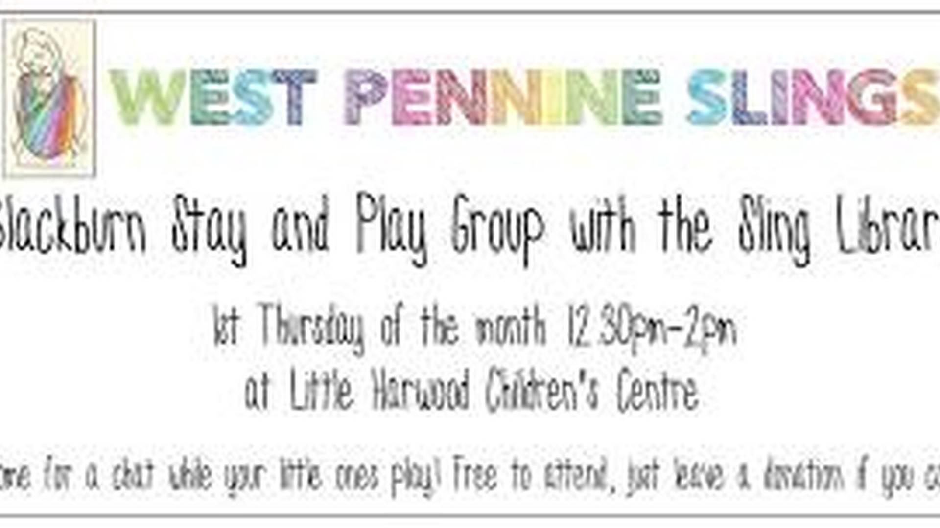 Blackburn Sling Library at Little Harwood Family Hub Breastfeeding Group photo