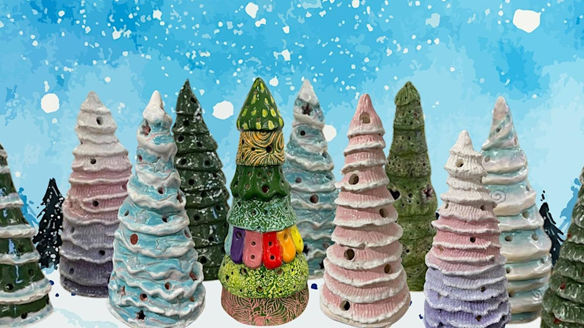 Hand-Building Pottery Workshop: Make a Christmas Tree Lantern (2 Sessions) photo