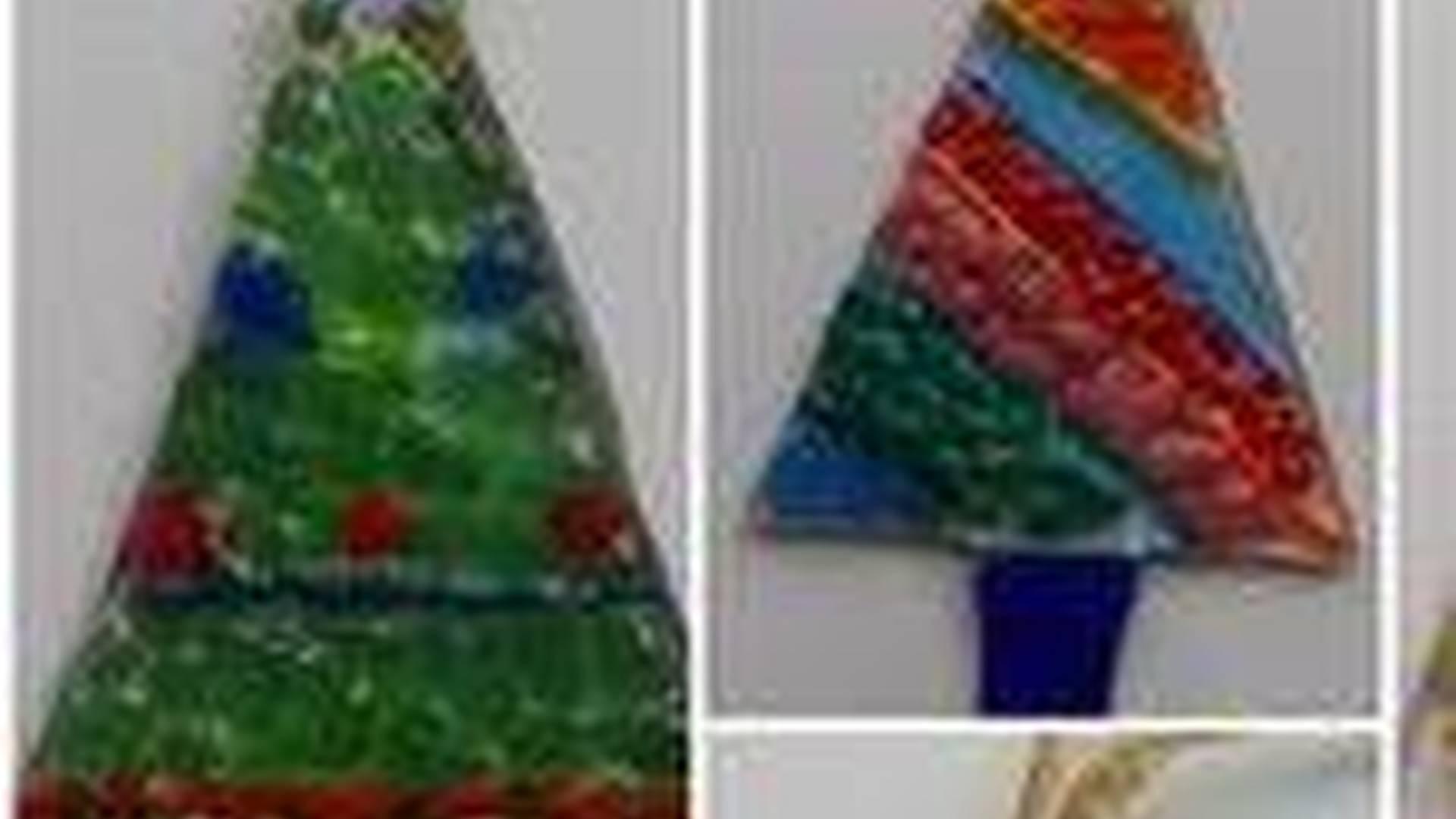 Fused glass Christmas decorations with Kimoci Glass photo