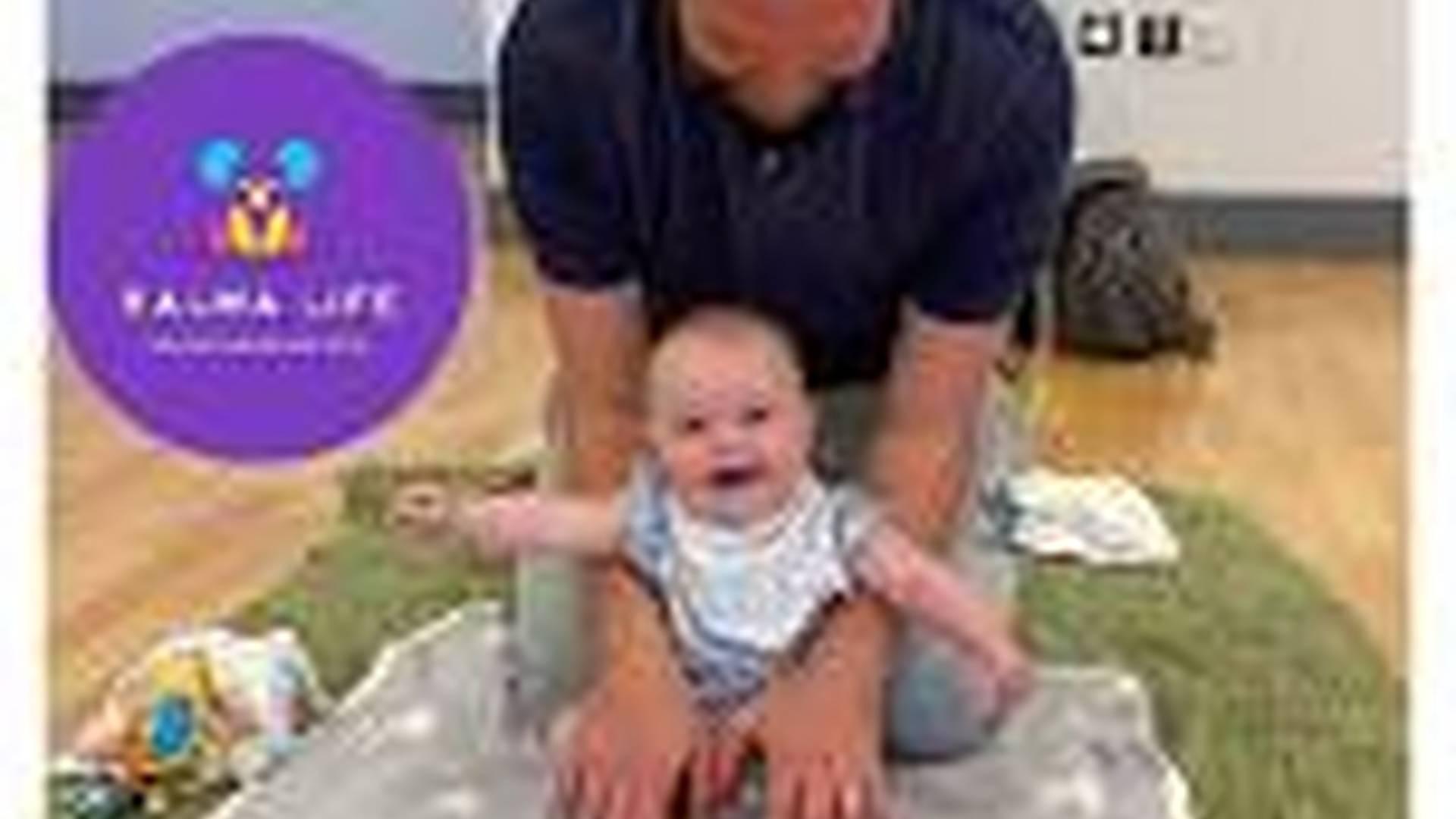 Fathers Day Baby yoga session for Dads! photo