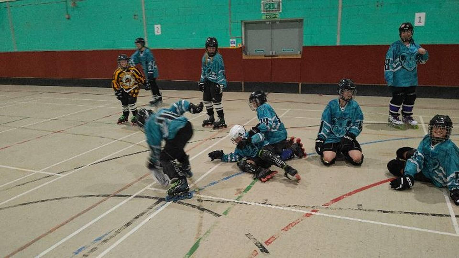 Lion Cubs Training Inline Hockey Training photo