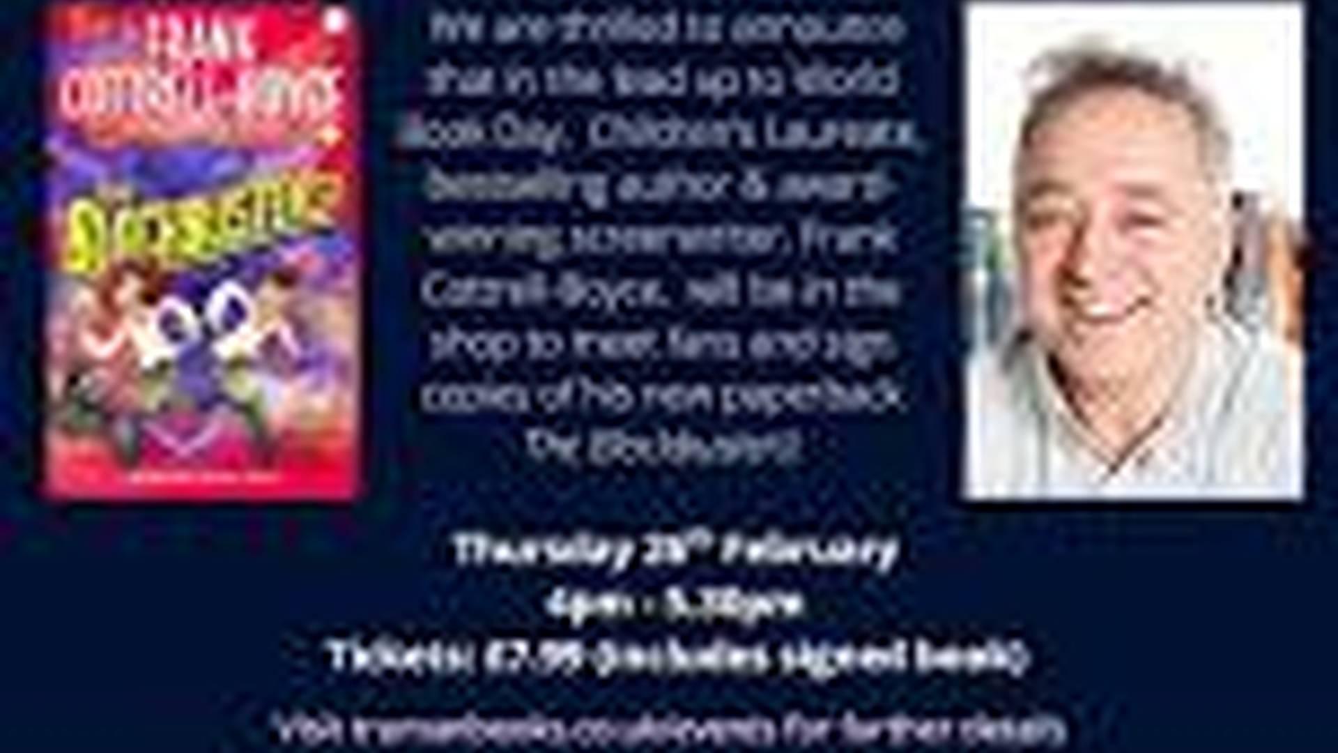 Book Signing with UK Children’s Laureate – Frank Cottrell-Boyce photo