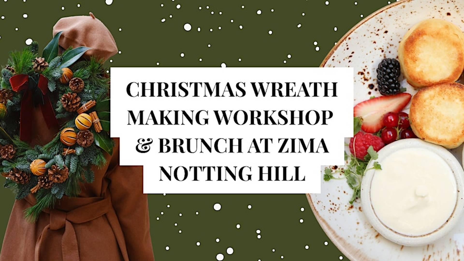 Christmas Wreath Making Workshop & Brunch at ZIMA Notting Hill photo