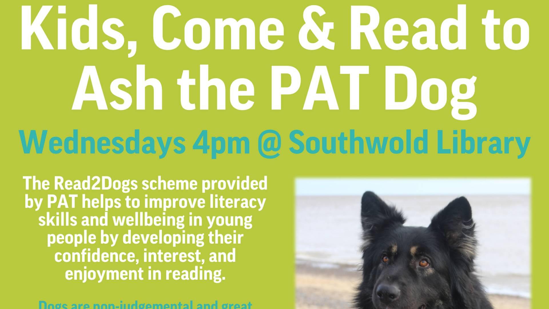 Kids, Come & Read to Ash the PAT Dog photo