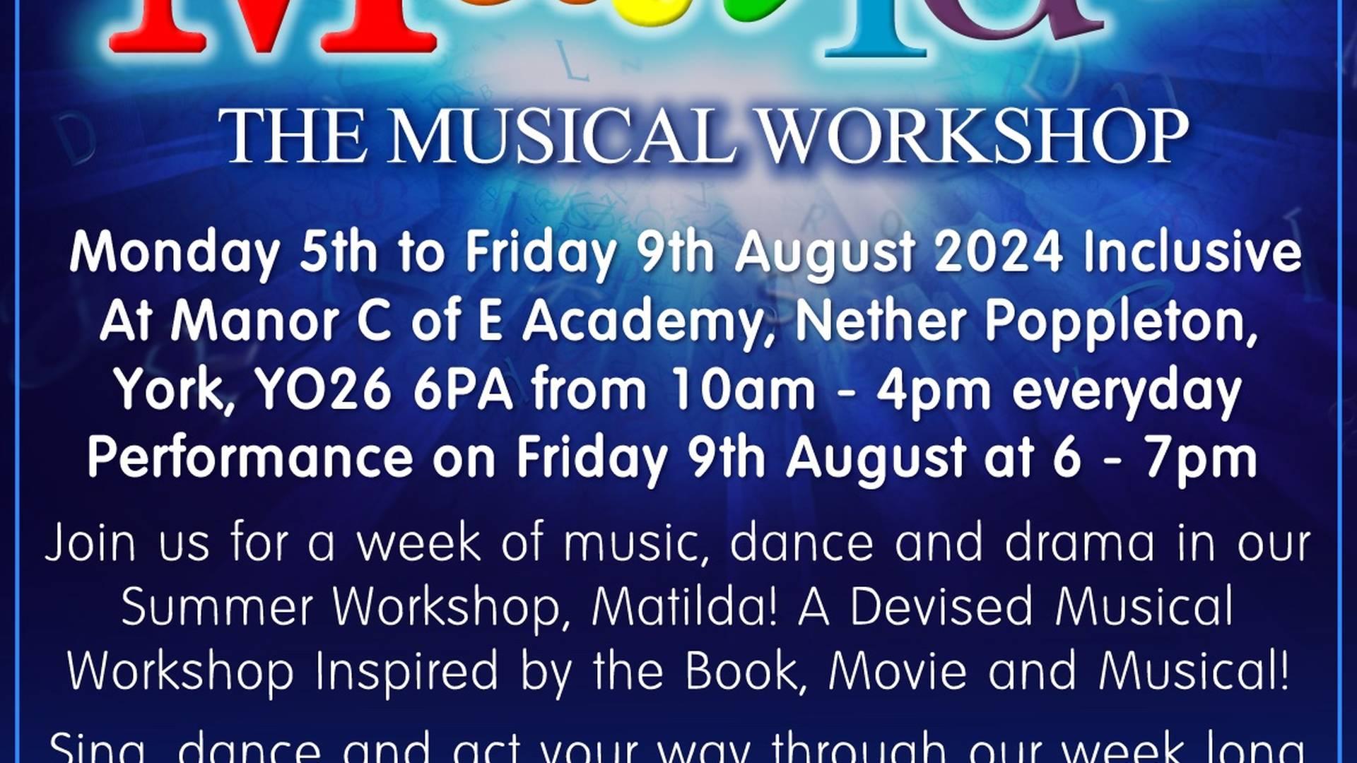 2024 Summer Club - Matilda Musical Workshop photo