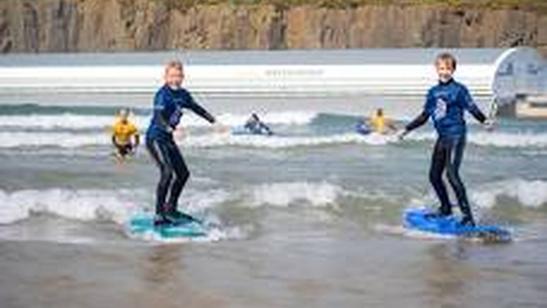 Kids summer surf camp photo