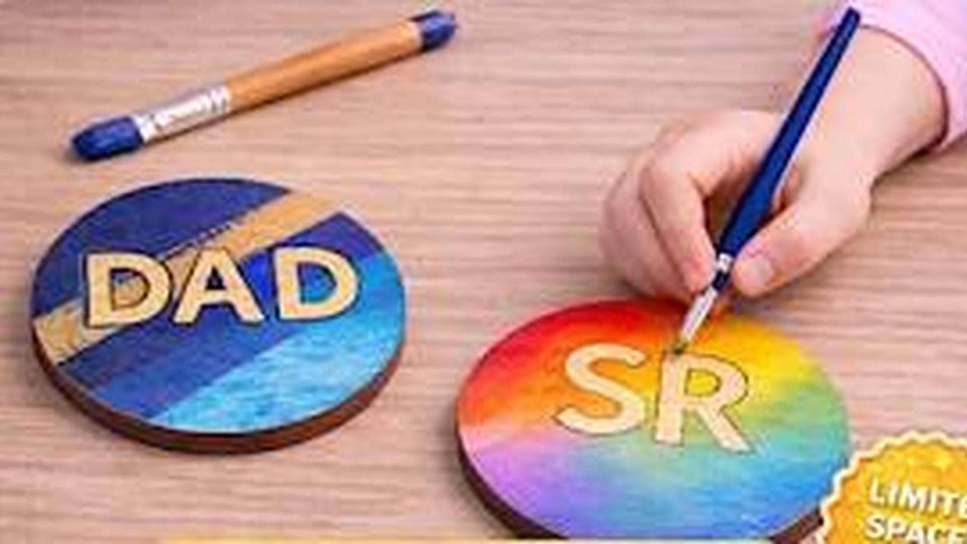 KIDS CRAFT WORKSHOP - FATHERS DAY COASTERS photo