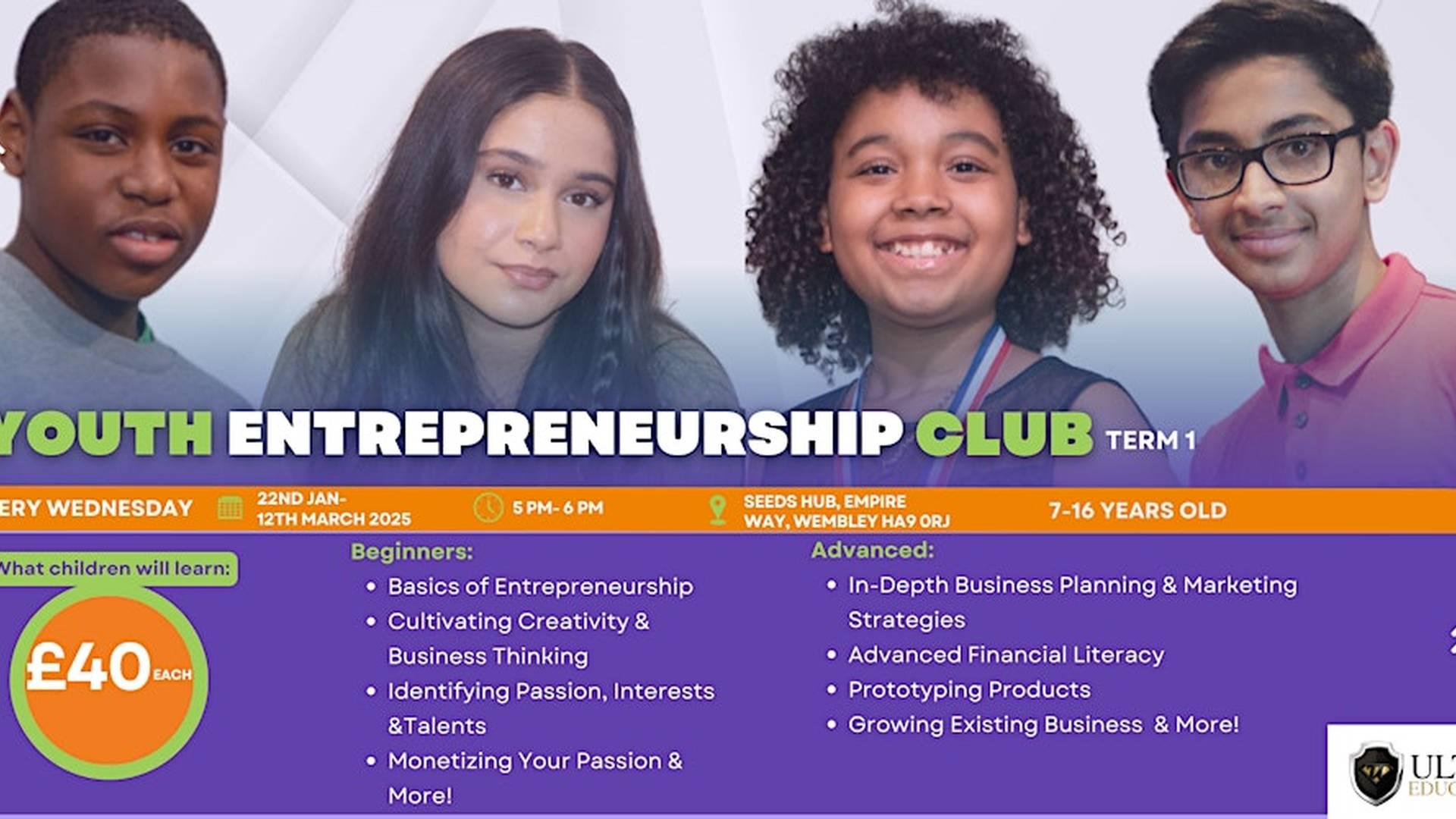 8-Week In-Person Youth Entrepreneurship Club with Ultra Education photo