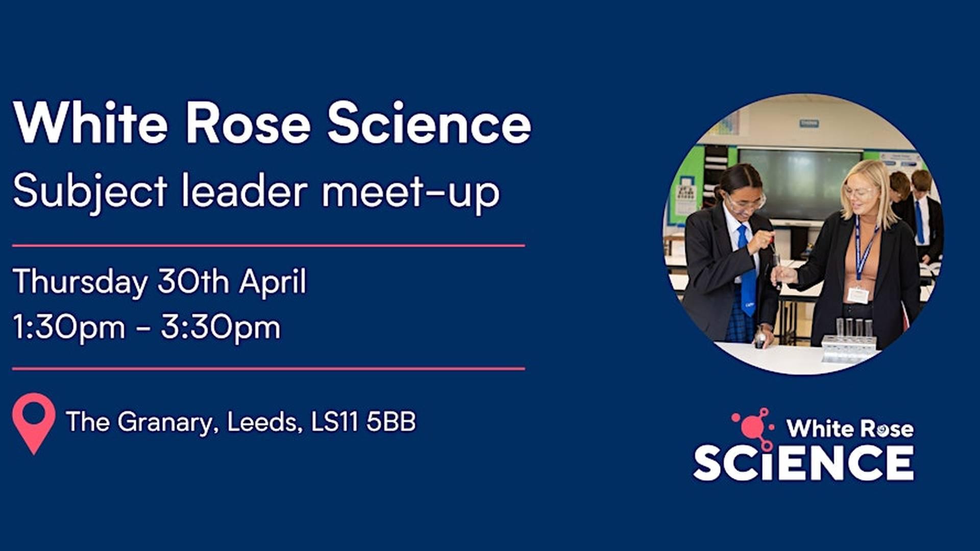White Rose Science: Subject leader meet-up photo
