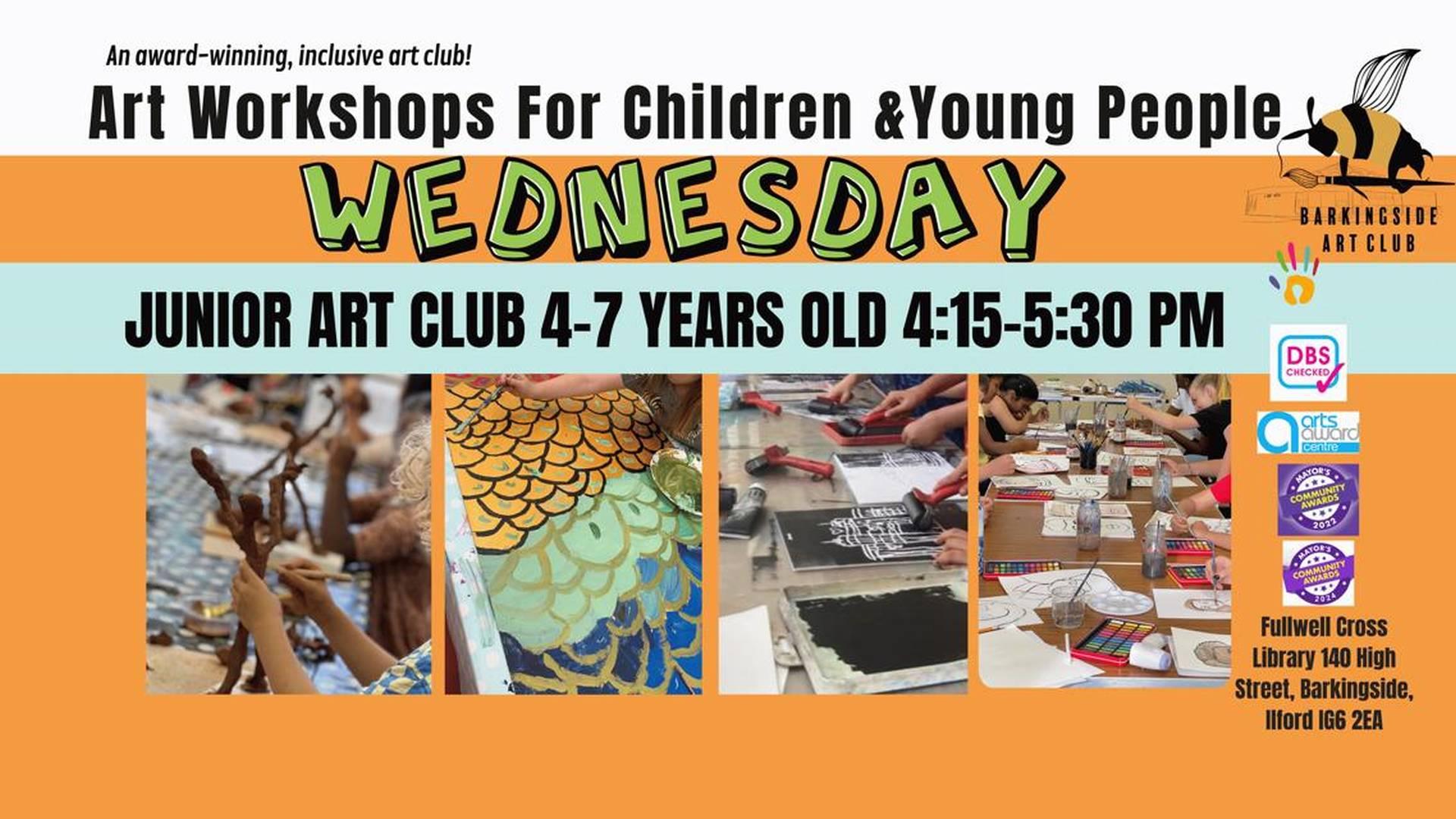 Wednesday After School Art Club JUNIORS (4 - 7 Year Olds) photo