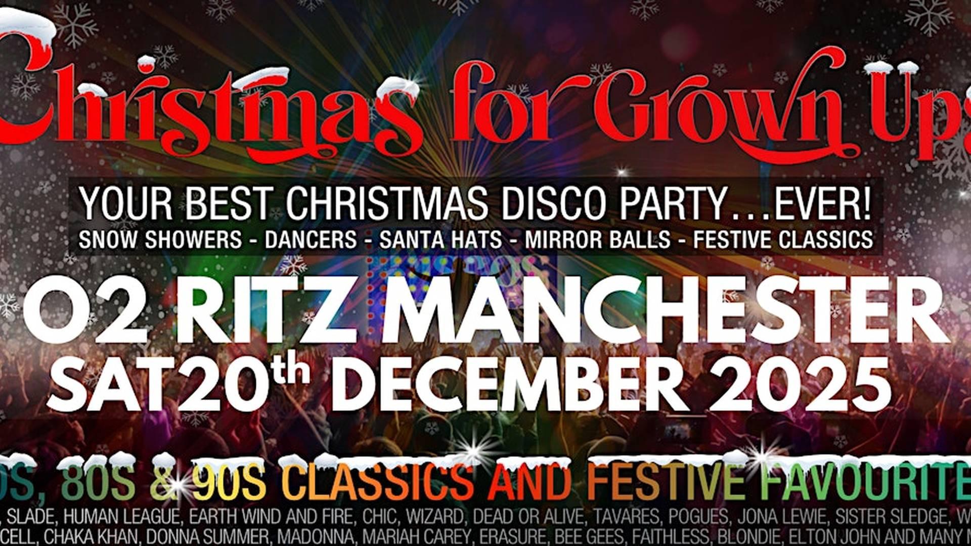 MANCHESTER-Discos for Grown ups BIG CHRISTMAS PARTY O2 Ritz! photo