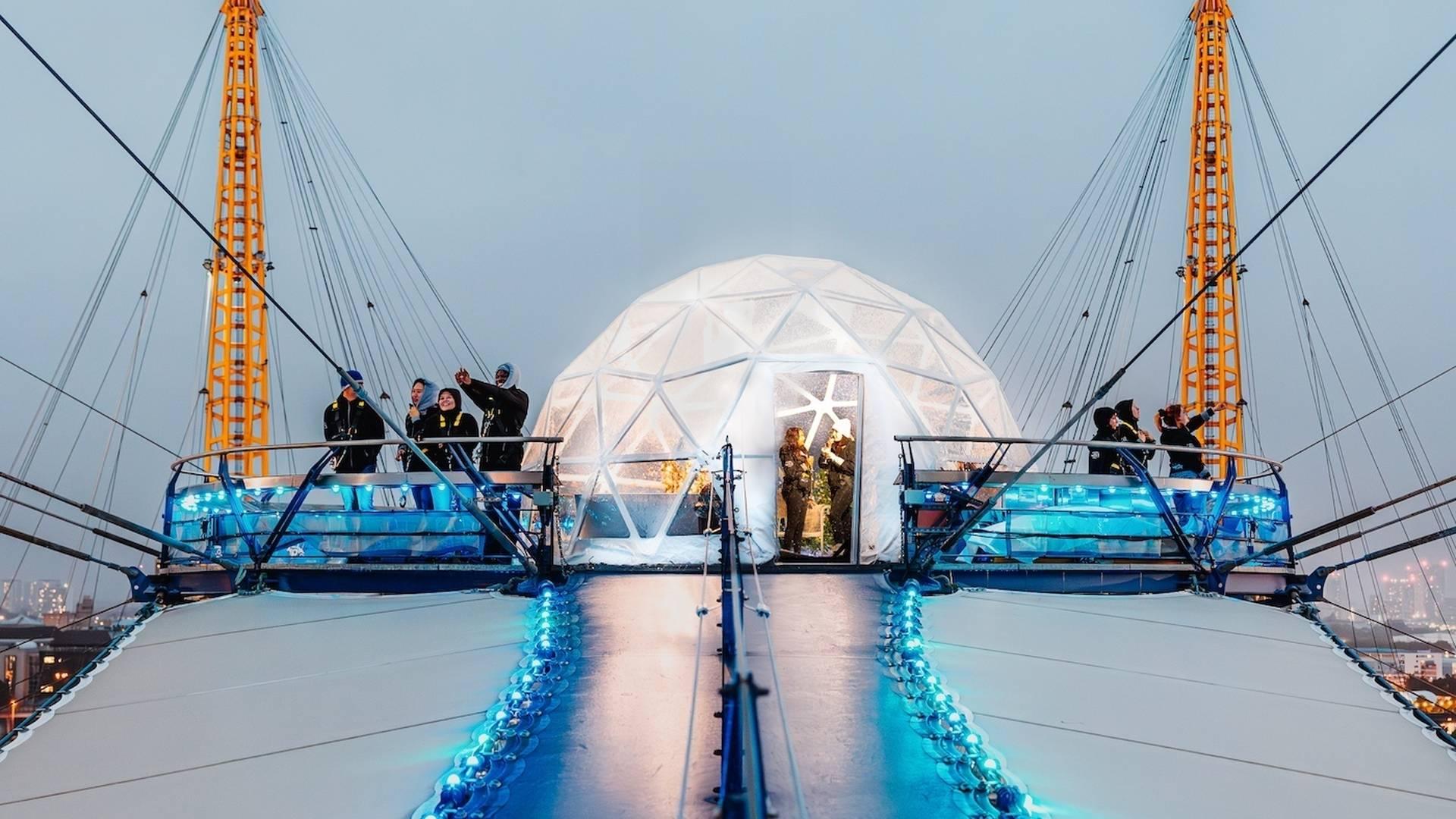 Up at the O2’s Snow Globe Climbs | Up at The O2 | Things to do in London photo