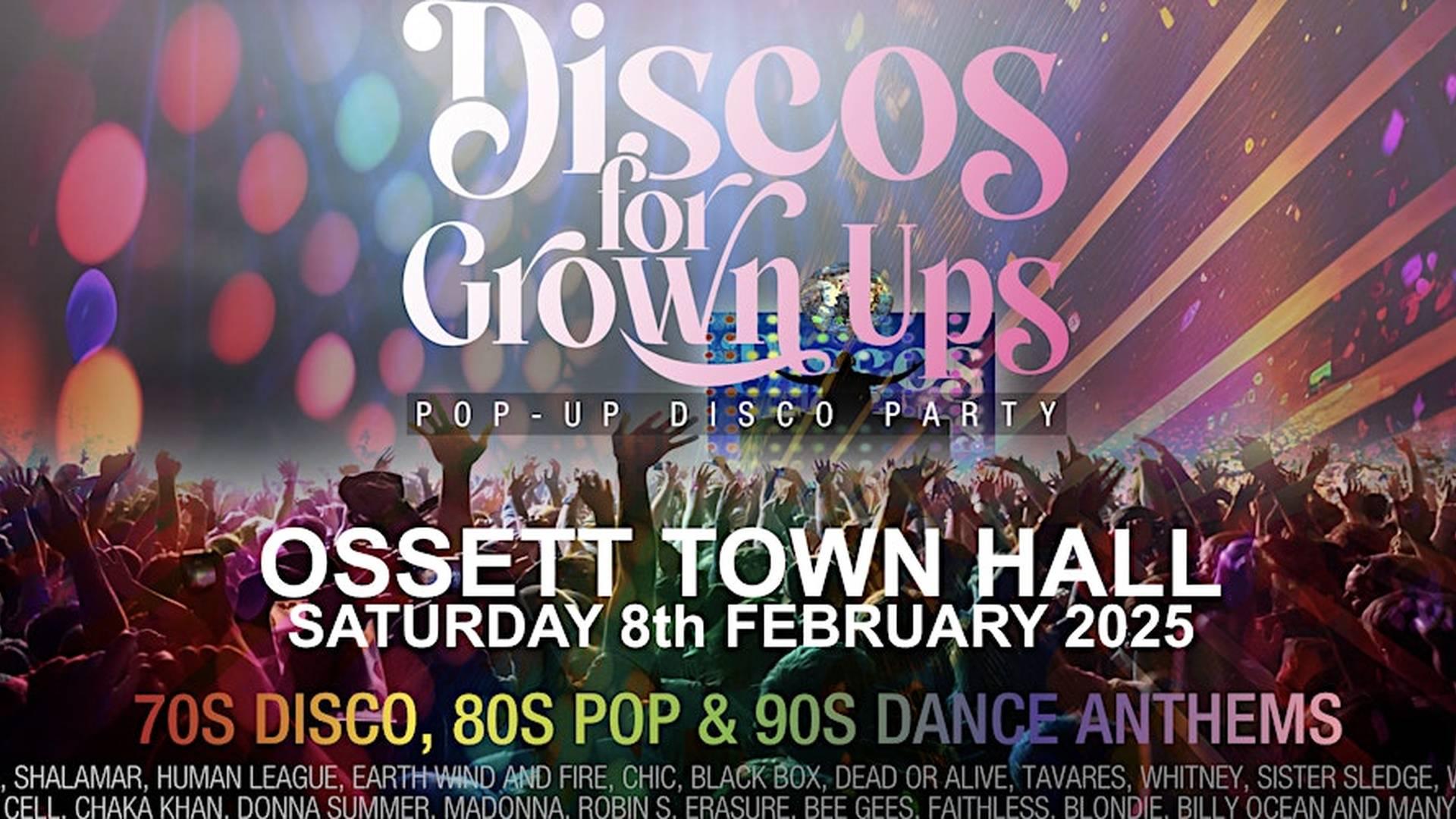 Discos for Grown Ups pop-up 70s,80s,90s disco party OSSETT photo