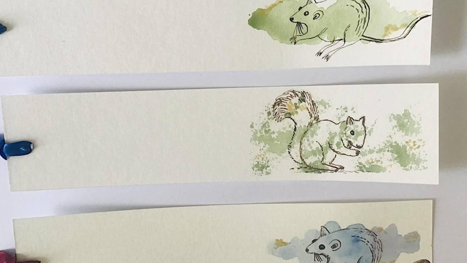 Making Decorated Bookmarks photo