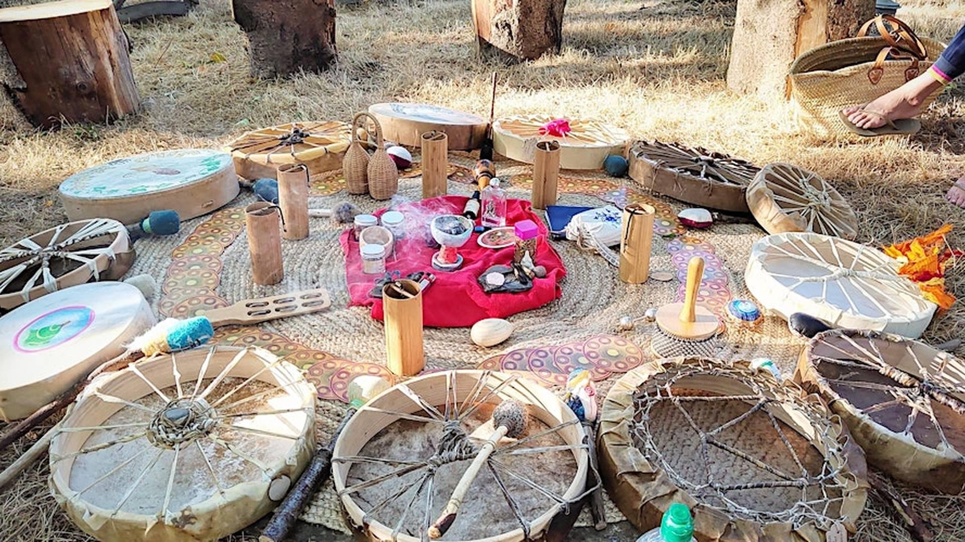 Glastonbury Sacred Drum Circle photo